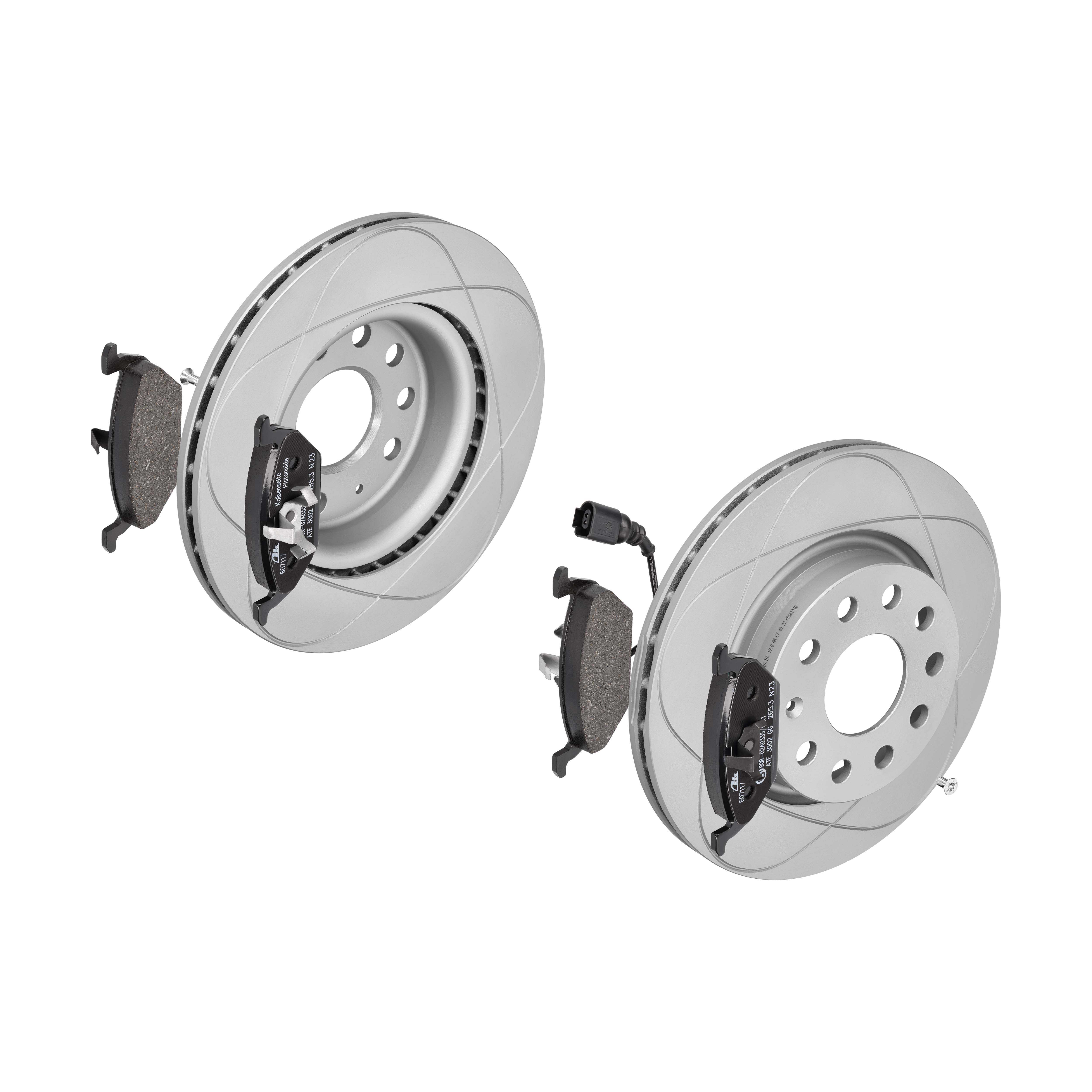 ATE Bremsensatz, Scheibenbremse ijzjsgj645 Vorderachse belüftet 280mm 22mm für SKODA VAG SEAT