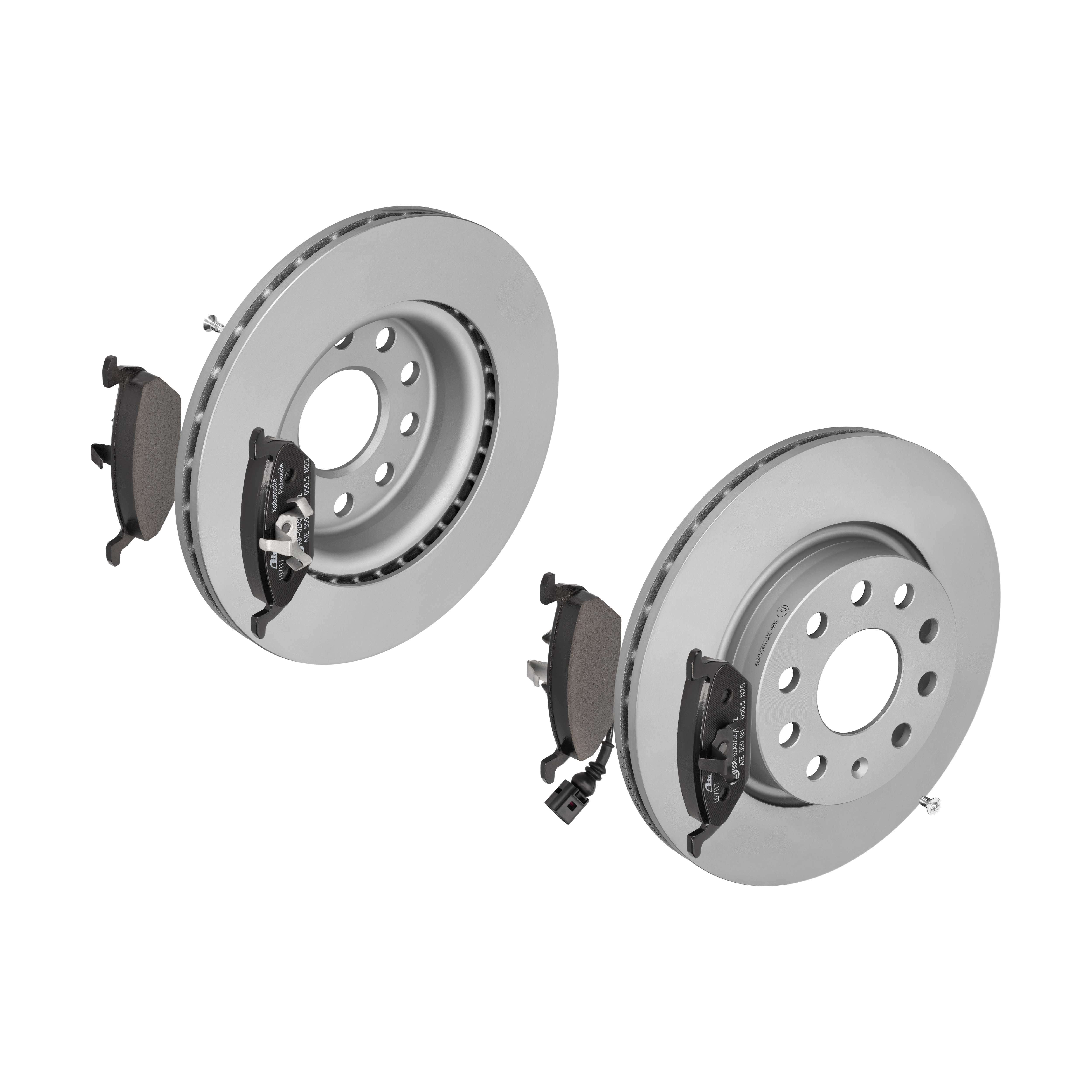ATE Bremsensatz, Scheibenbremse ijzjsgjph2 Vorderachse belüftet 280mm 22mm für SEAT VAG SKODA