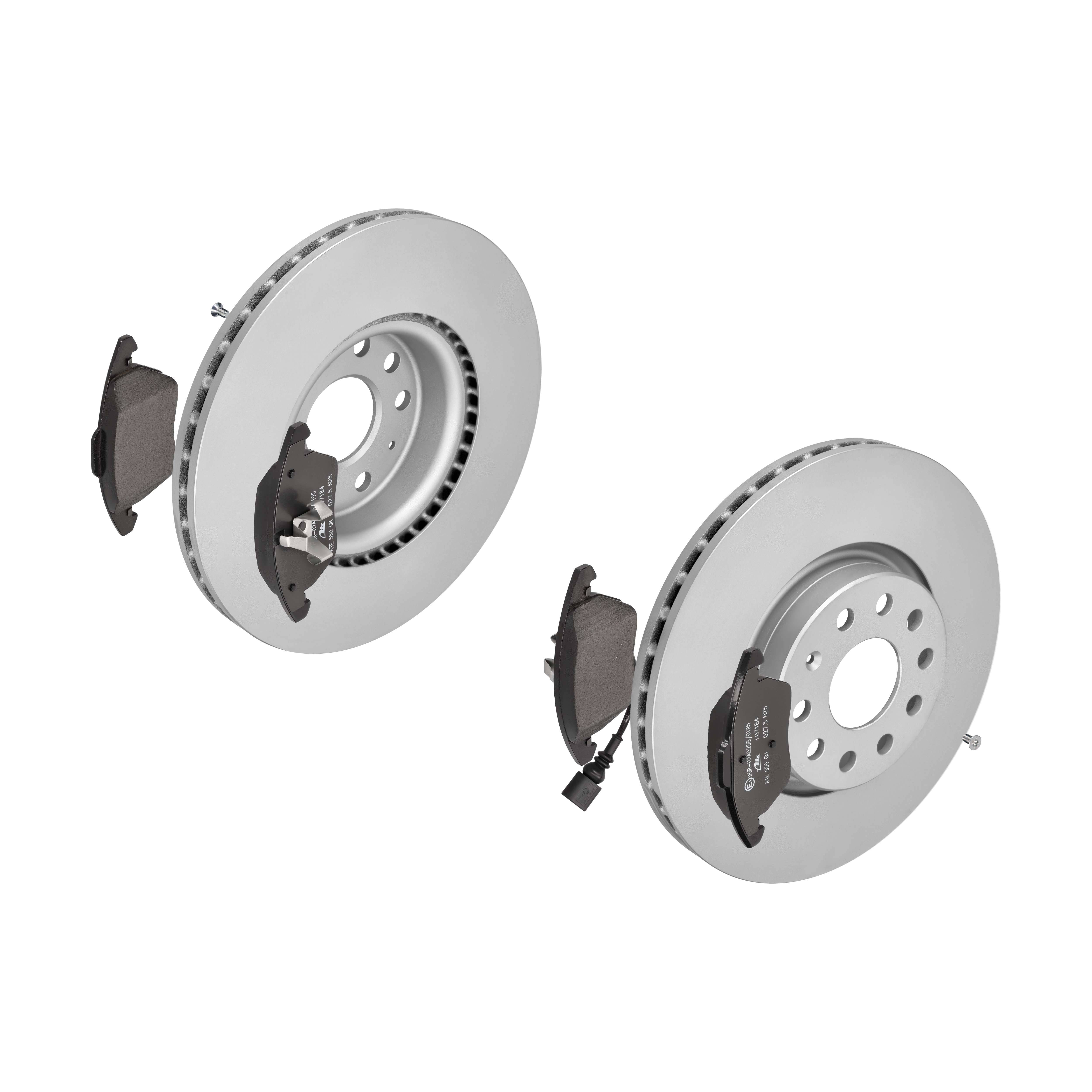 ATE Bremsensatz, Scheibenbremse ijzjsgk1b8 Vorderachse belüftet 312mm 25mm für SEAT SKODA VAG