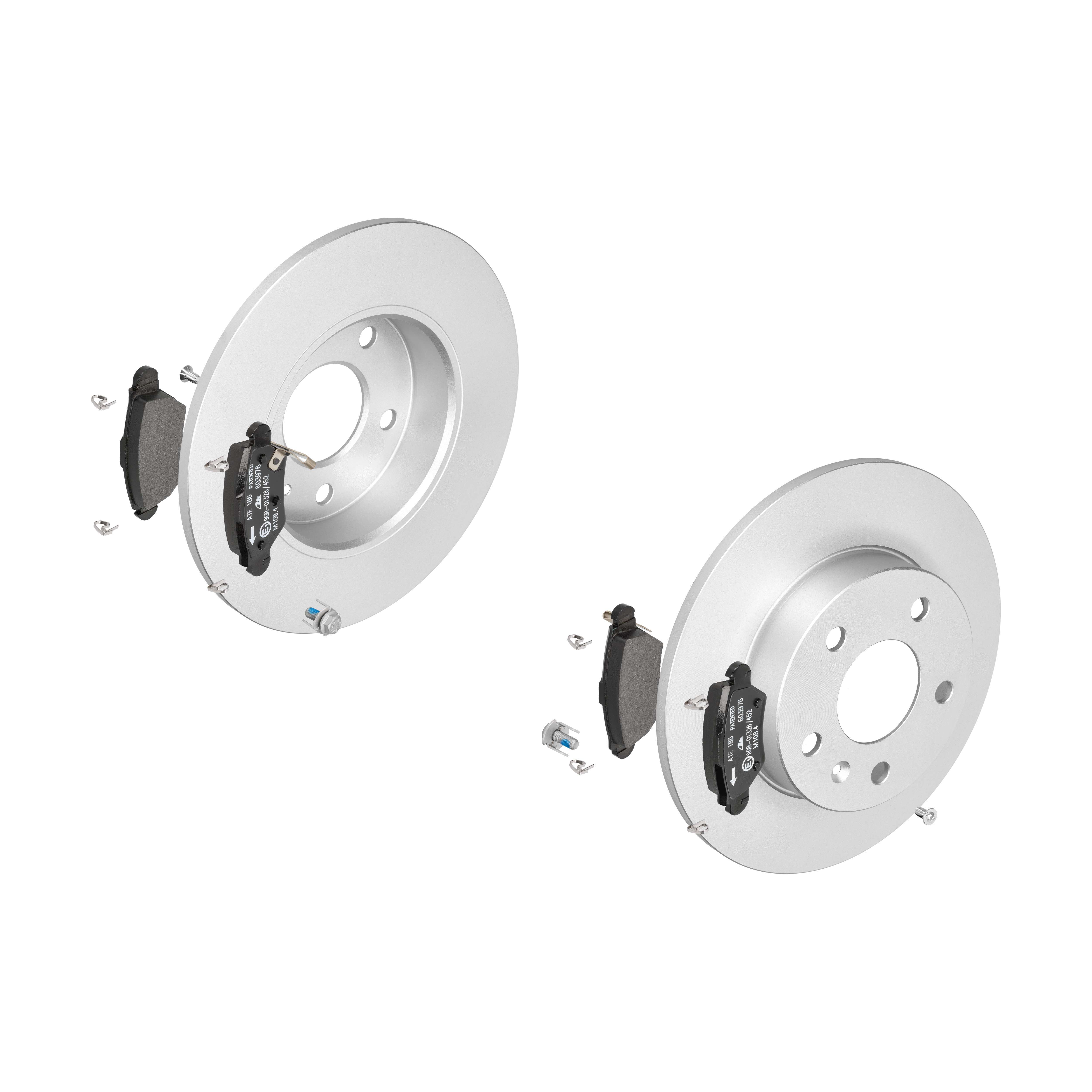 ATE Bremsensatz, Scheibenbremse ijf141dq95 Hinterachse Voll 264mm 9mm für OPEL VAUXHALL CHEVROLET