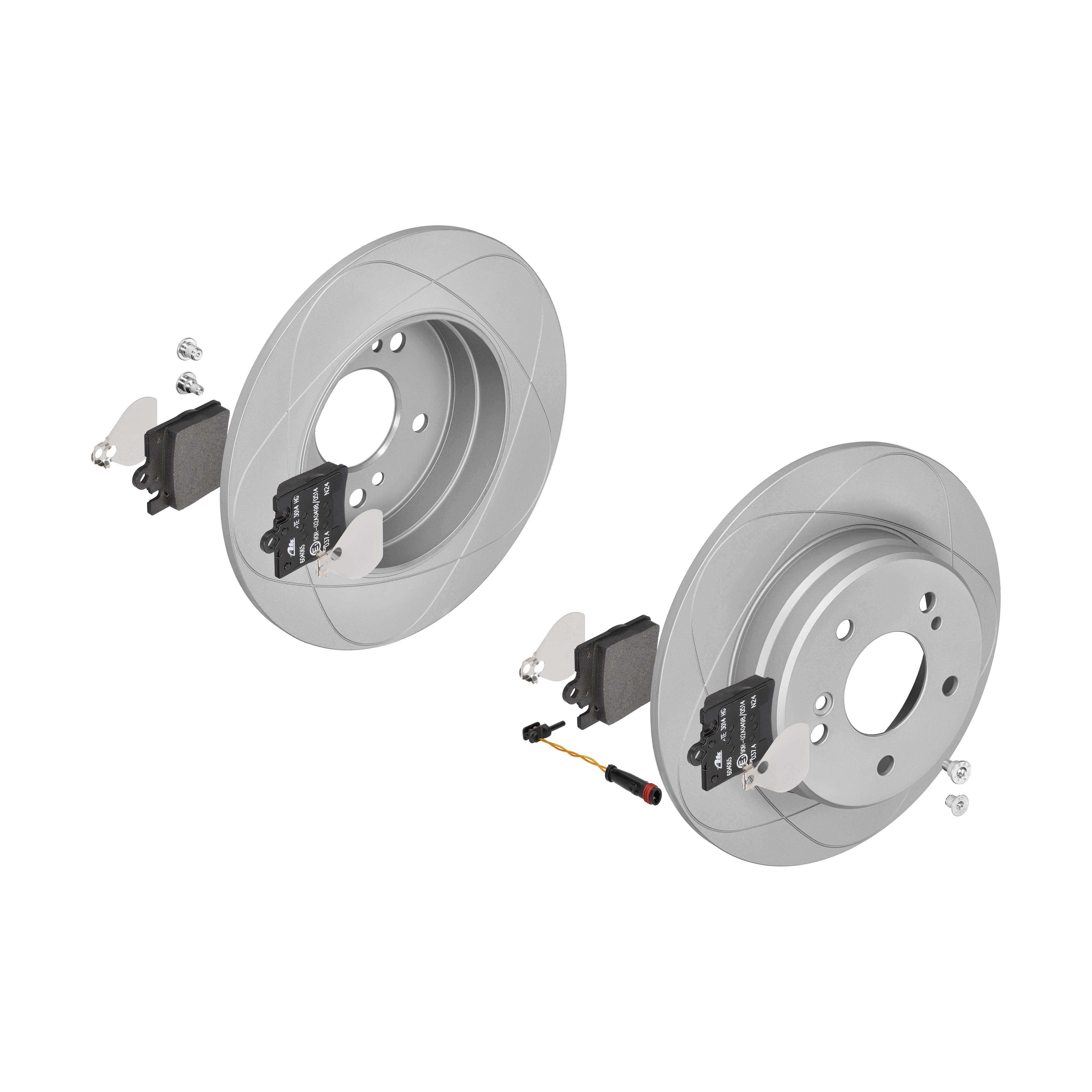 ATE Bremsensatz, Scheibenbremse ijzjsgkqn0 Hinterachse Voll 278mm 9mm für MERCEDES-BENZ MAYBACH CHRYSLER