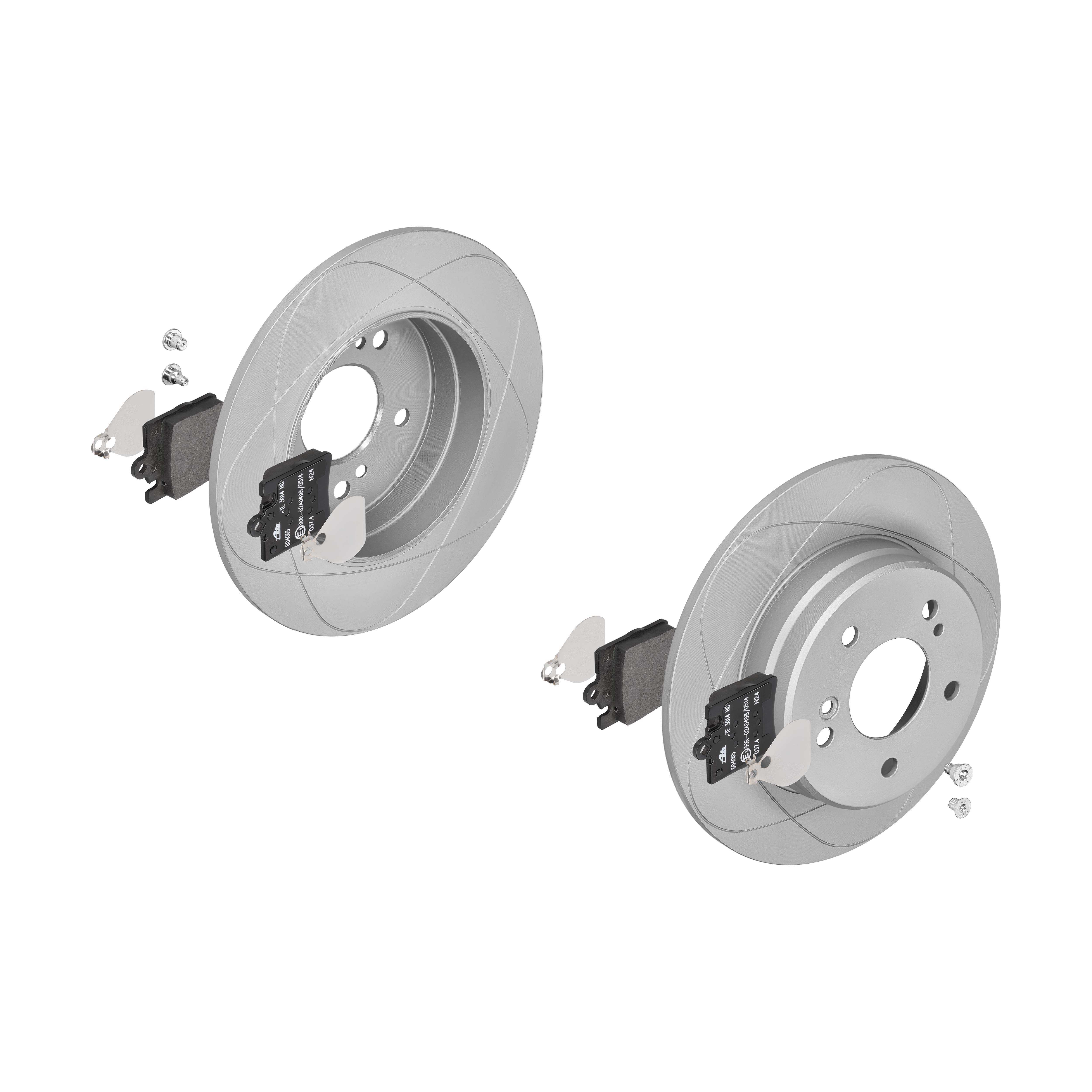 ATE Bremsensatz, Scheibenbremse ijzjsgkjh2 Hinterachse Voll 278mm 9mm für MERCEDES-BENZ CHRYSLER