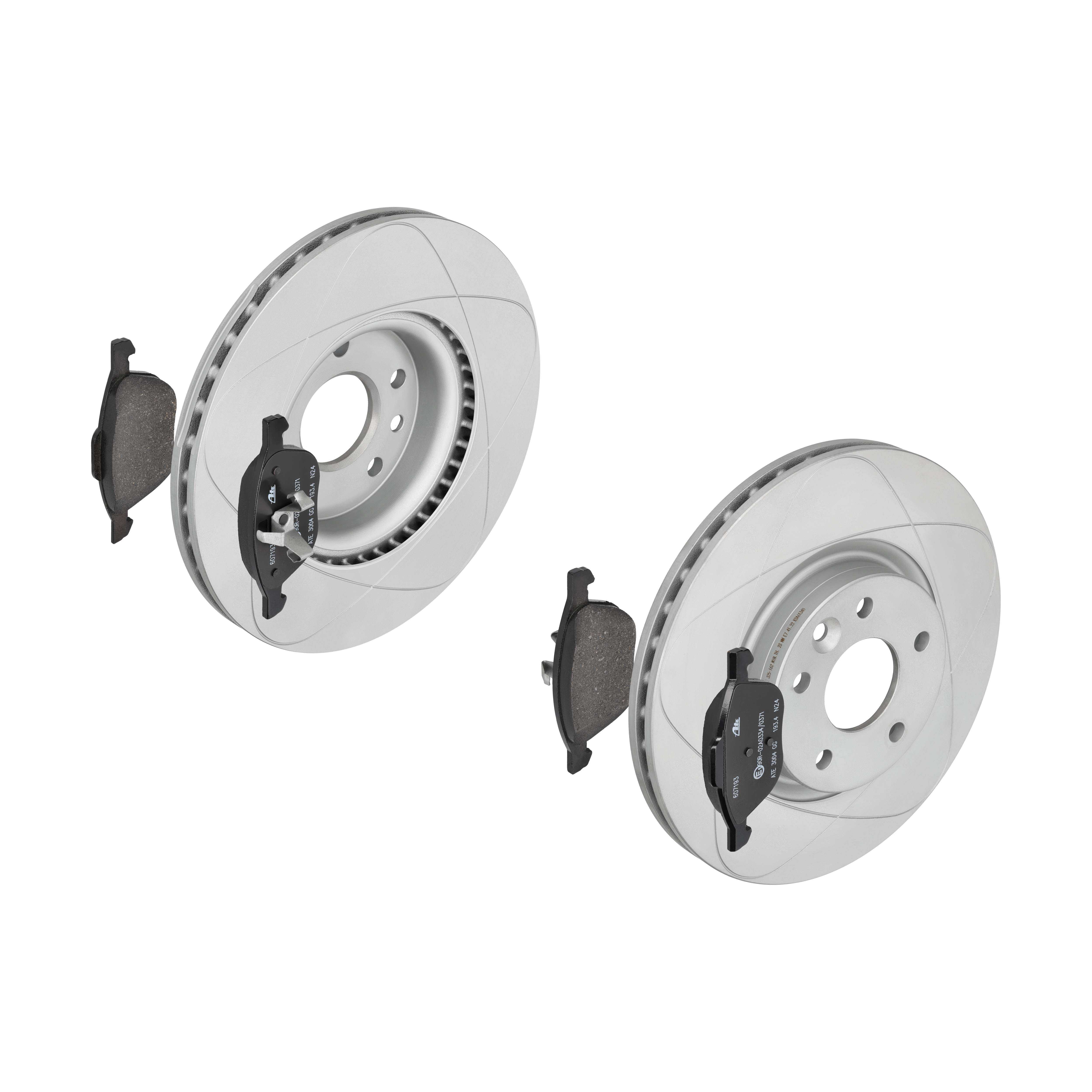 ATE Bremsensatz, Scheibenbremse ijzjsgh8p6 Vorderachse belüftet 300mm 25mm für VOLVO FORD MAZDA
