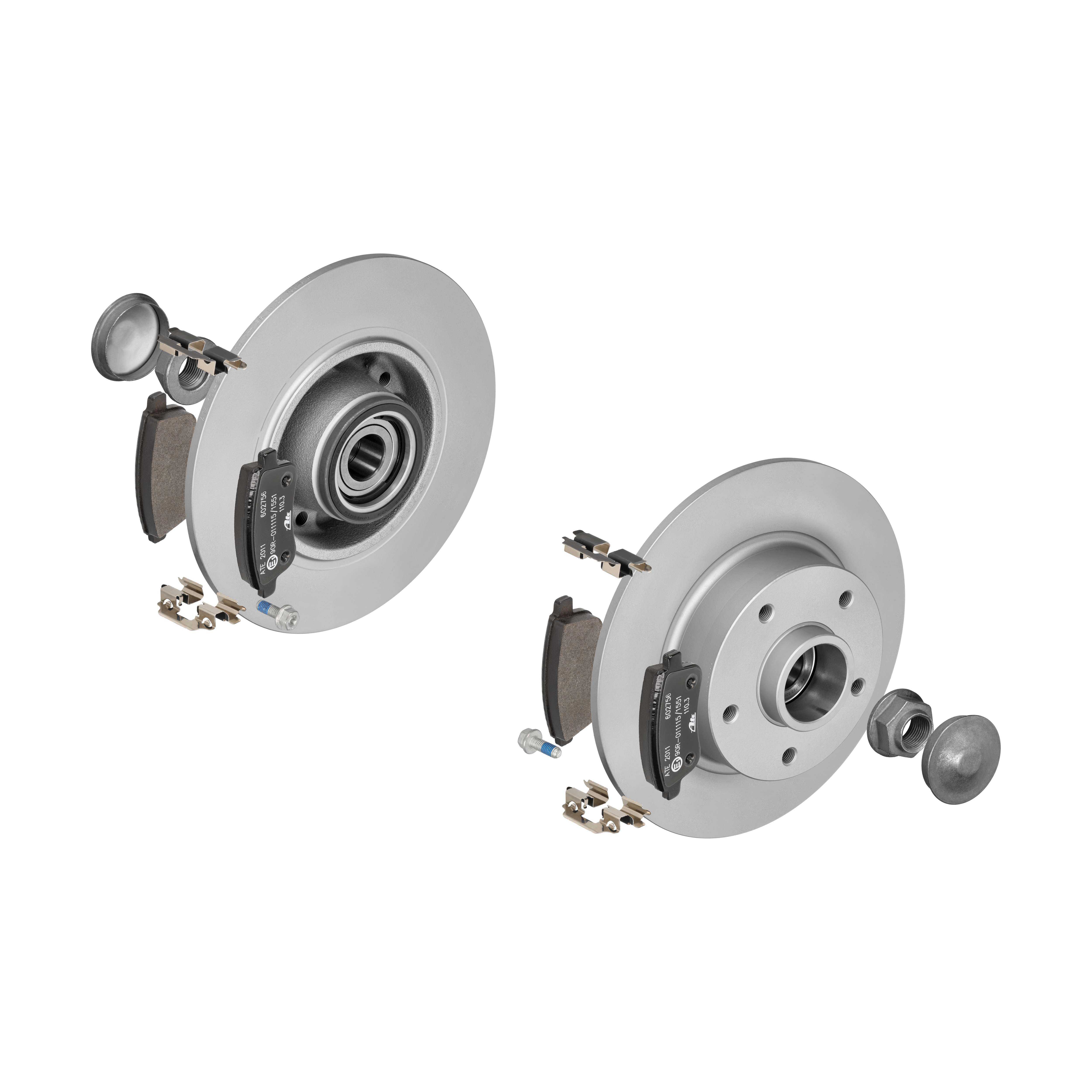 ATE Bremsensatz, Scheibenbremse ik3ebyn8f1 Hinterachse Voll 260mm 8mm für RENAULT