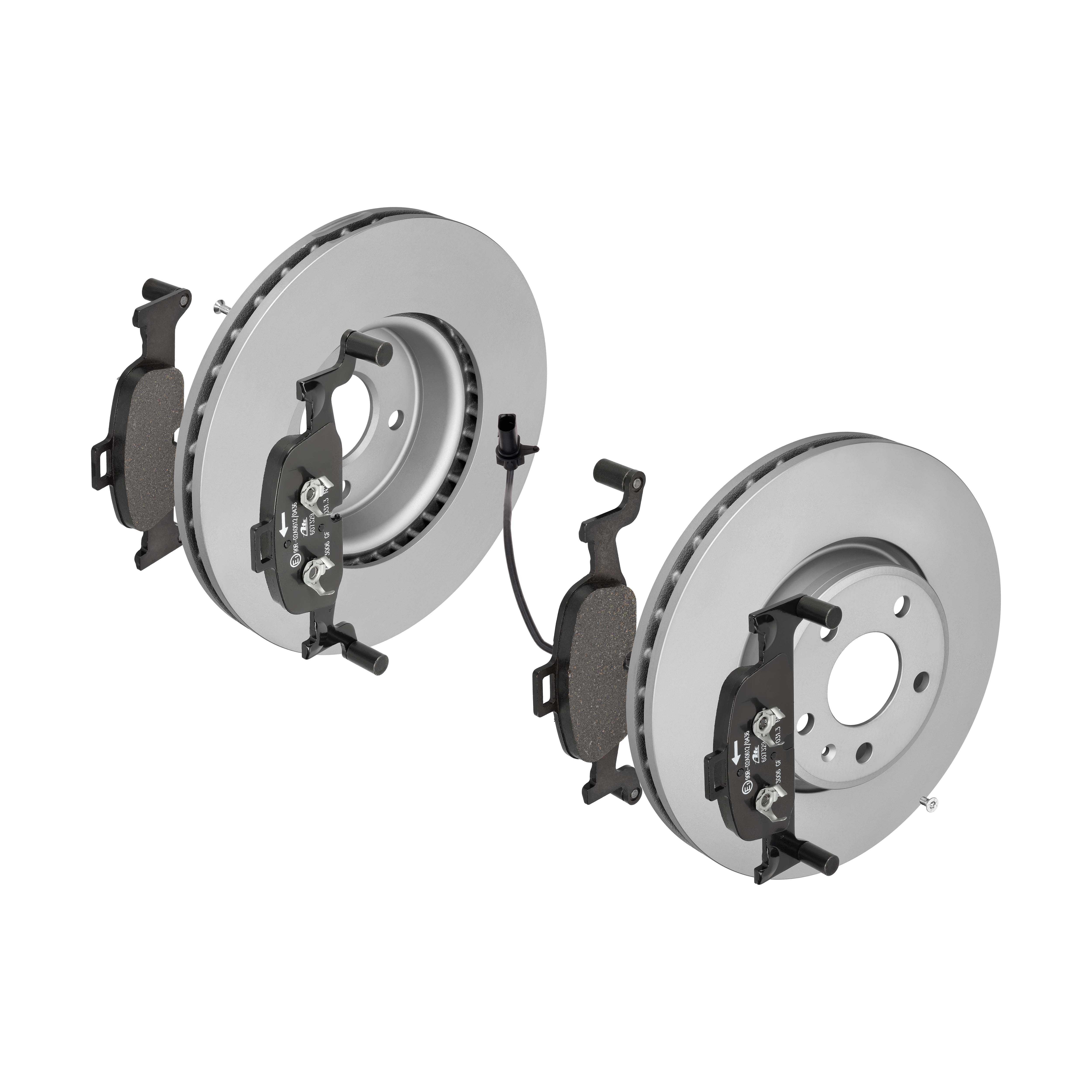 ATE Bremsensatz, Scheibenbremse sg00000ch0 Vorderachse belüftet 318mm 30mm für VAG