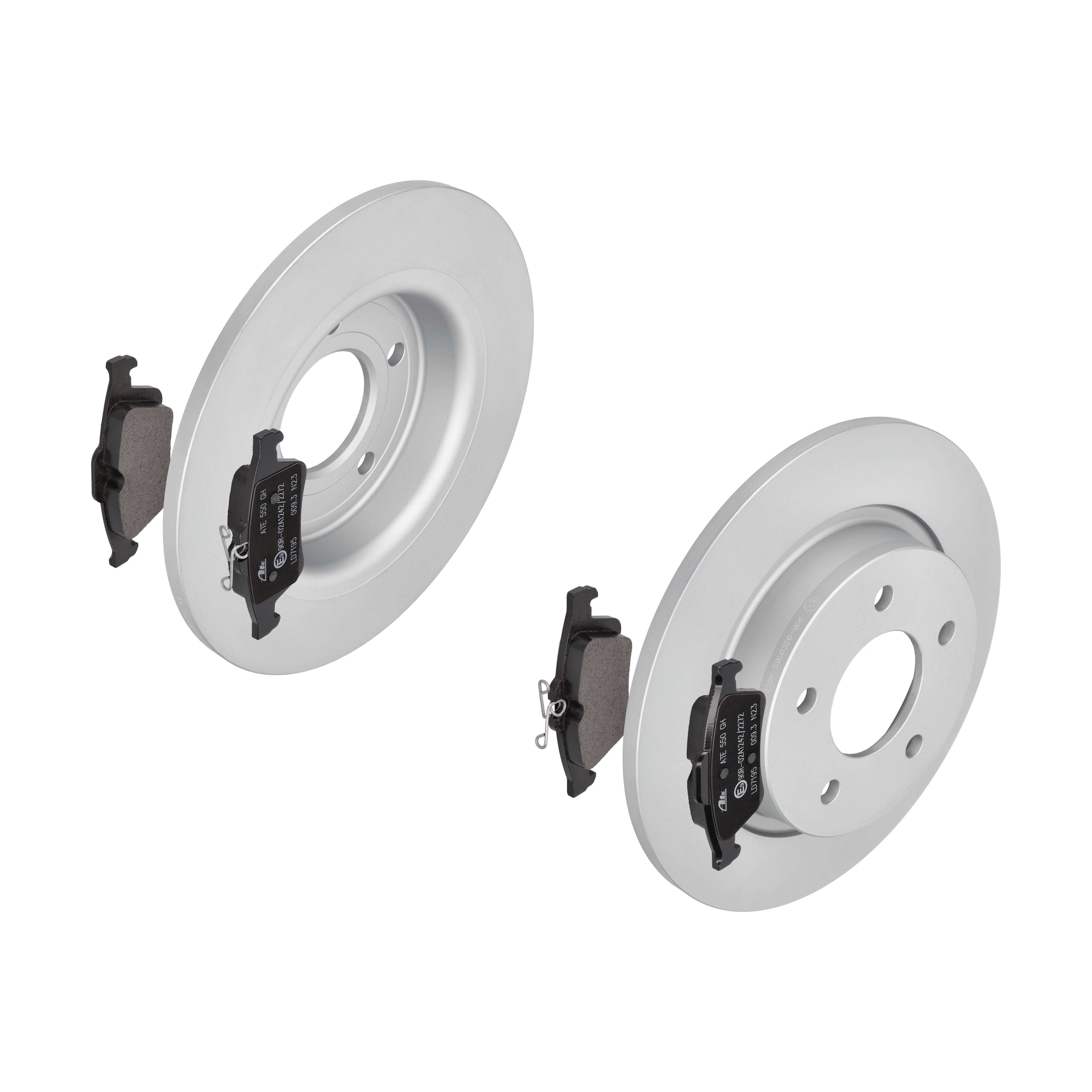 ATE Bremsensatz, Scheibenbremse ijzjsgkfh8 Hinterachse Voll 280mm 11mm für FORD OPEL VAUXHALL VOLVO GENERAL MOTORS MAZDA