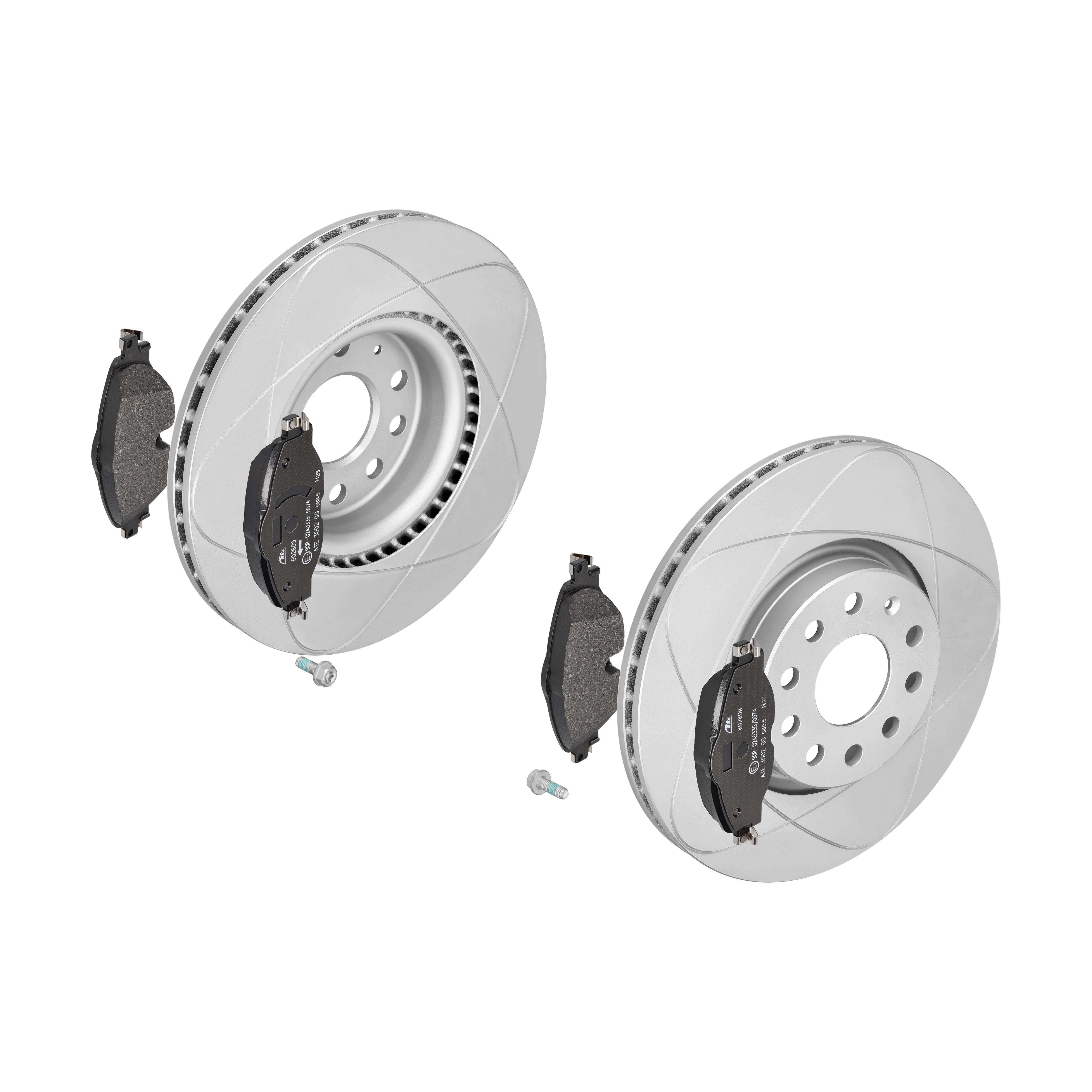 ATE Bremsensatz, Scheibenbremse ijzjsggx05 Vorderachse belüftet 312mm 25mm für SEAT SKODA VAG