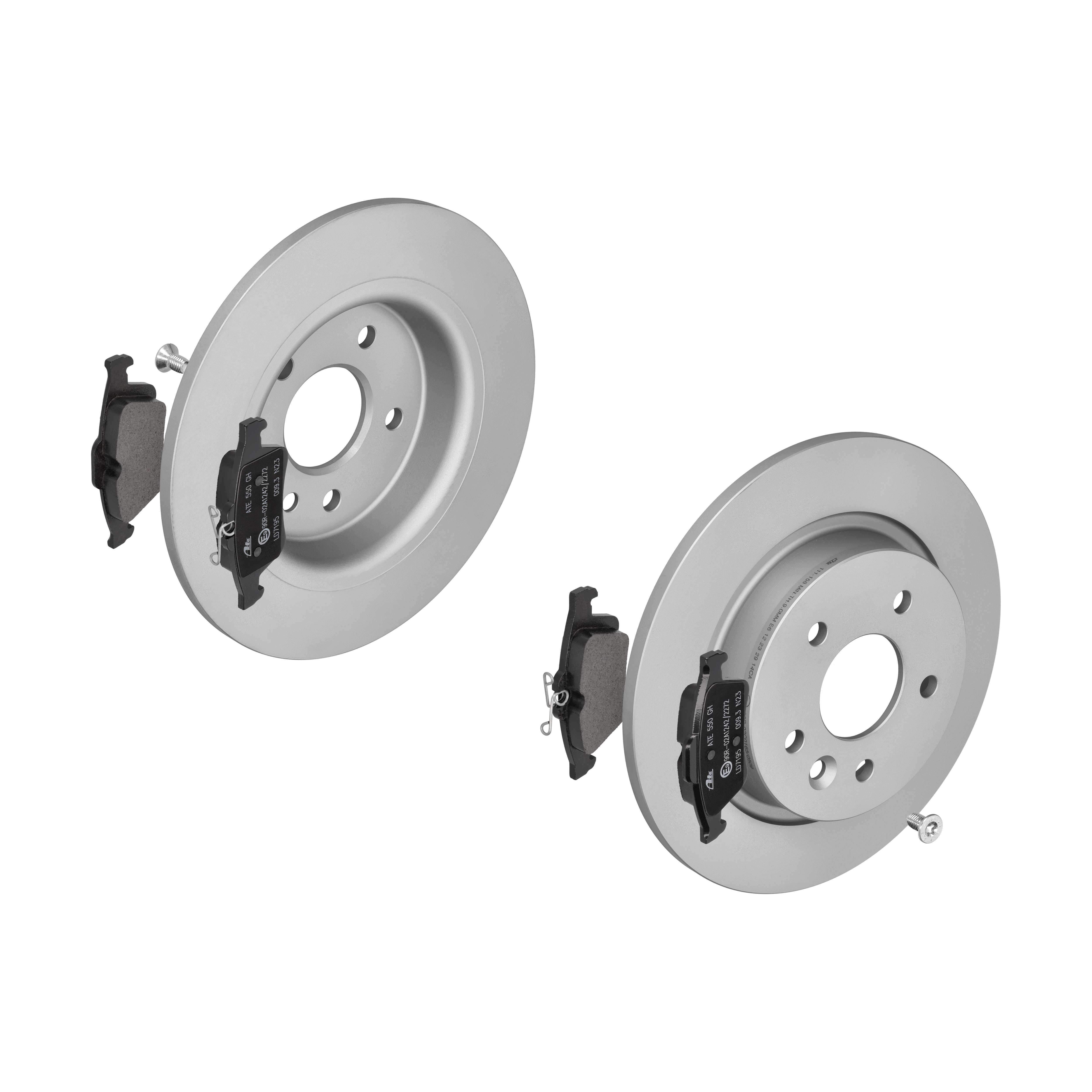 ATE Bremsensatz, Scheibenbremse ijzjsgl5b8 Hinterachse Voll 280mm 11mm für FORD OPEL VAUXHALL VOLVO GENERAL MOTORS MAZDA