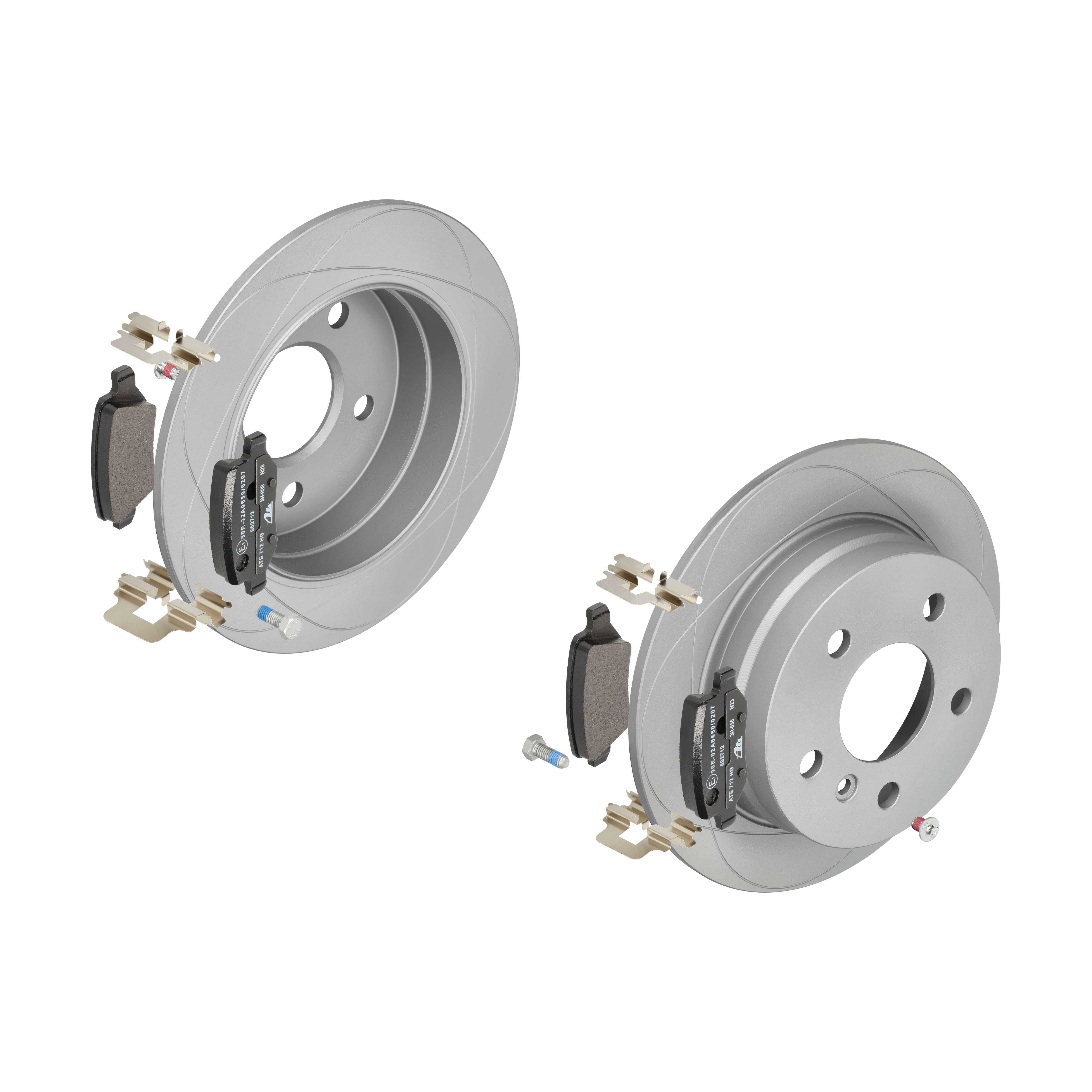 ATE Bremsensatz, Scheibenbremse ijzjsgl8h2 Hinterachse Voll 258mm 8mm für MERCEDES-BENZ