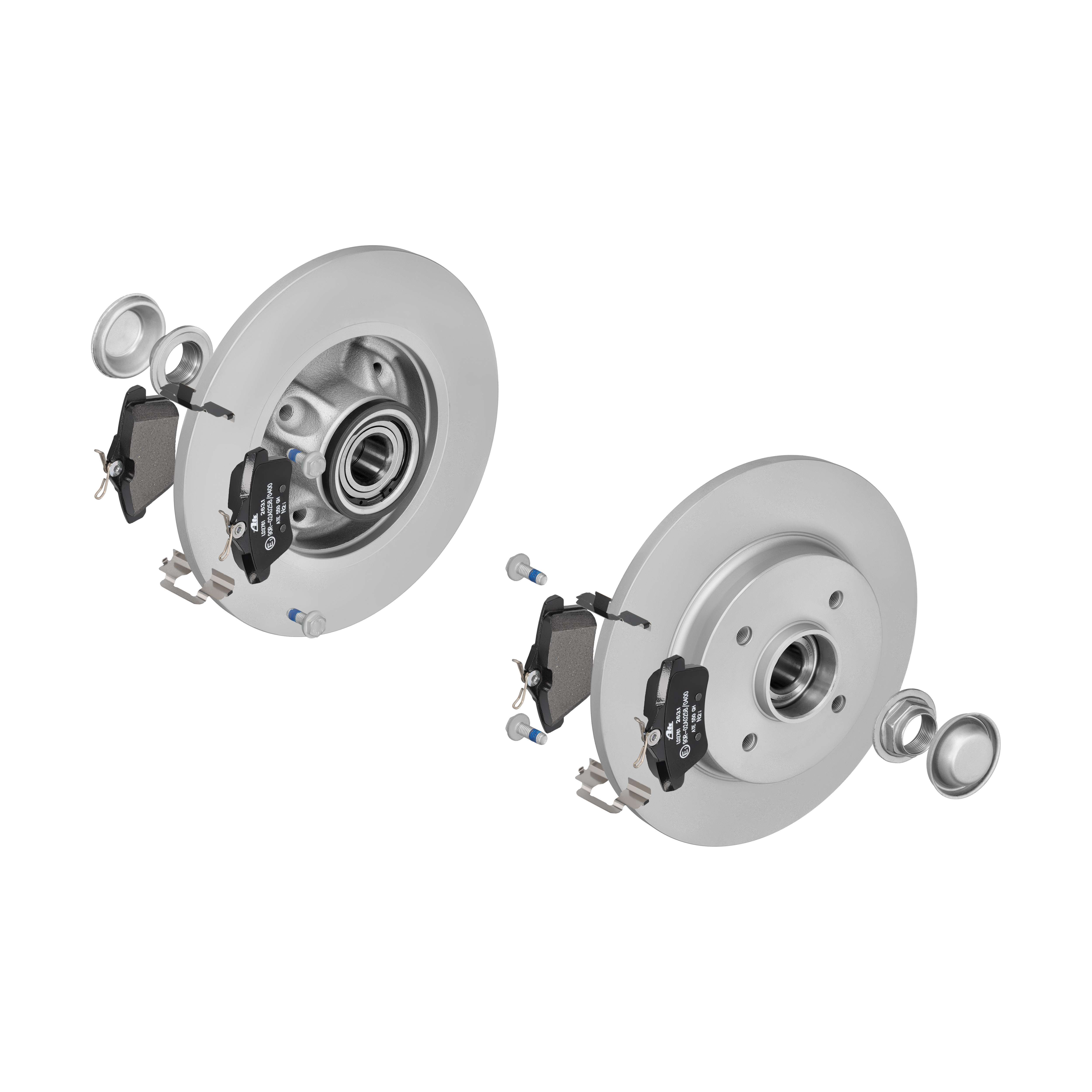 ATE Bremsensatz, Scheibenbremse ik3ebynfh7 Hinterachse Voll 268mm 12mm für PEUGEOT CITROËN