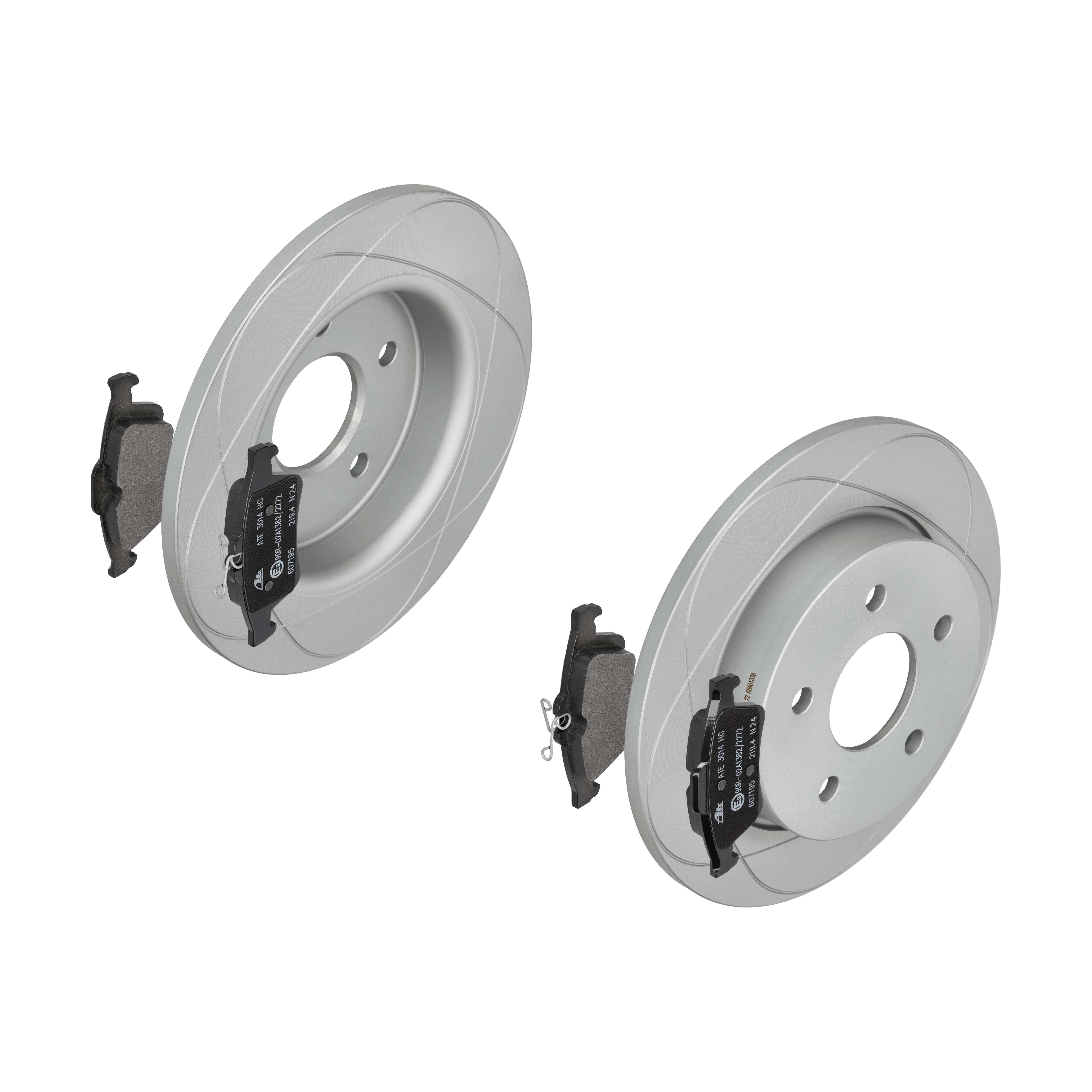 ATE Bremsensatz, Scheibenbremse ijzjsgl0h4 Hinterachse Voll 265mm 11mm für FORD OPEL VAUXHALL VOLVO GENERAL MOTORS SAAB MAZDA