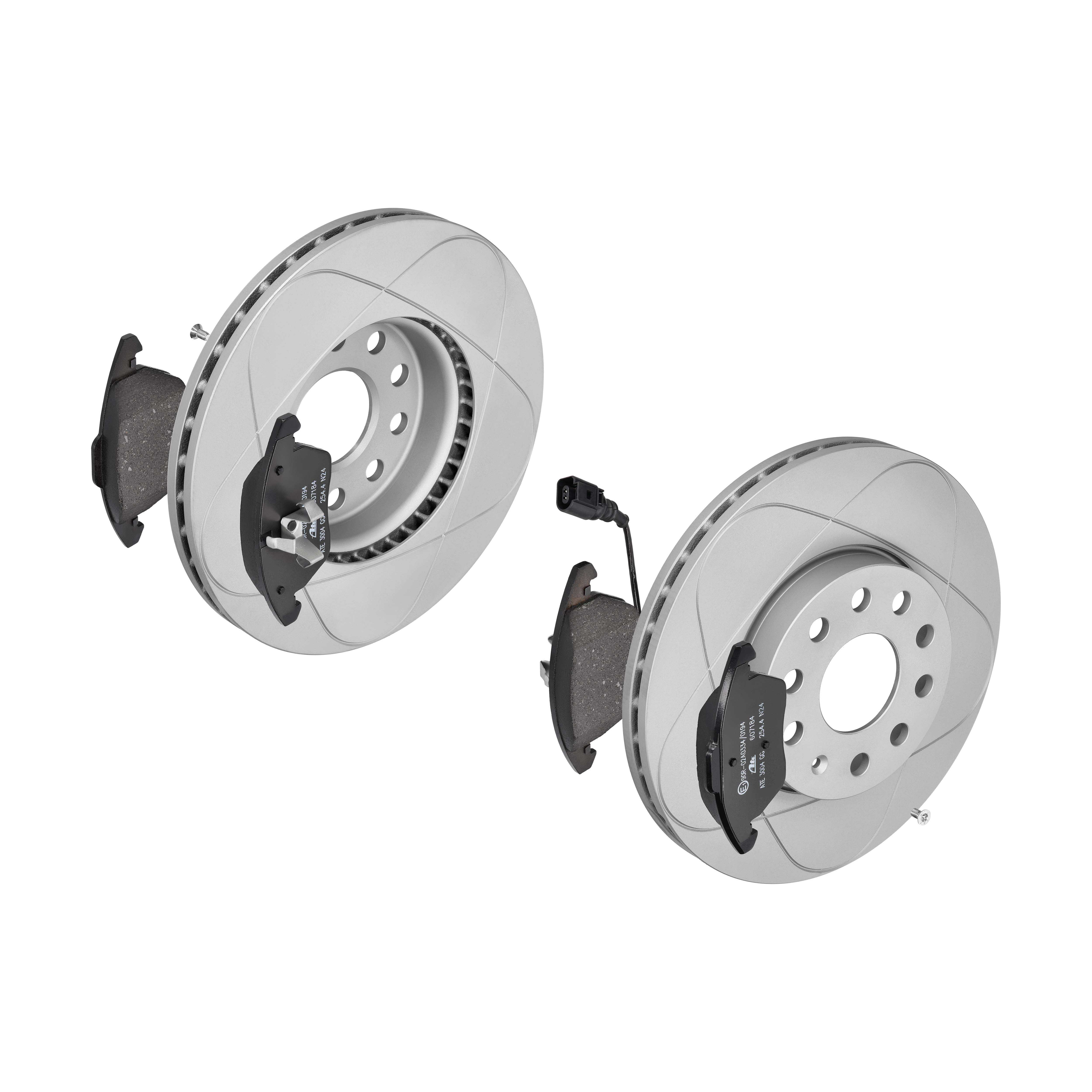 ATE Bremsensatz, Scheibenbremse ijzjsghkf8 Vorderachse belüftet 288mm 25mm für SEAT VAG SKODA