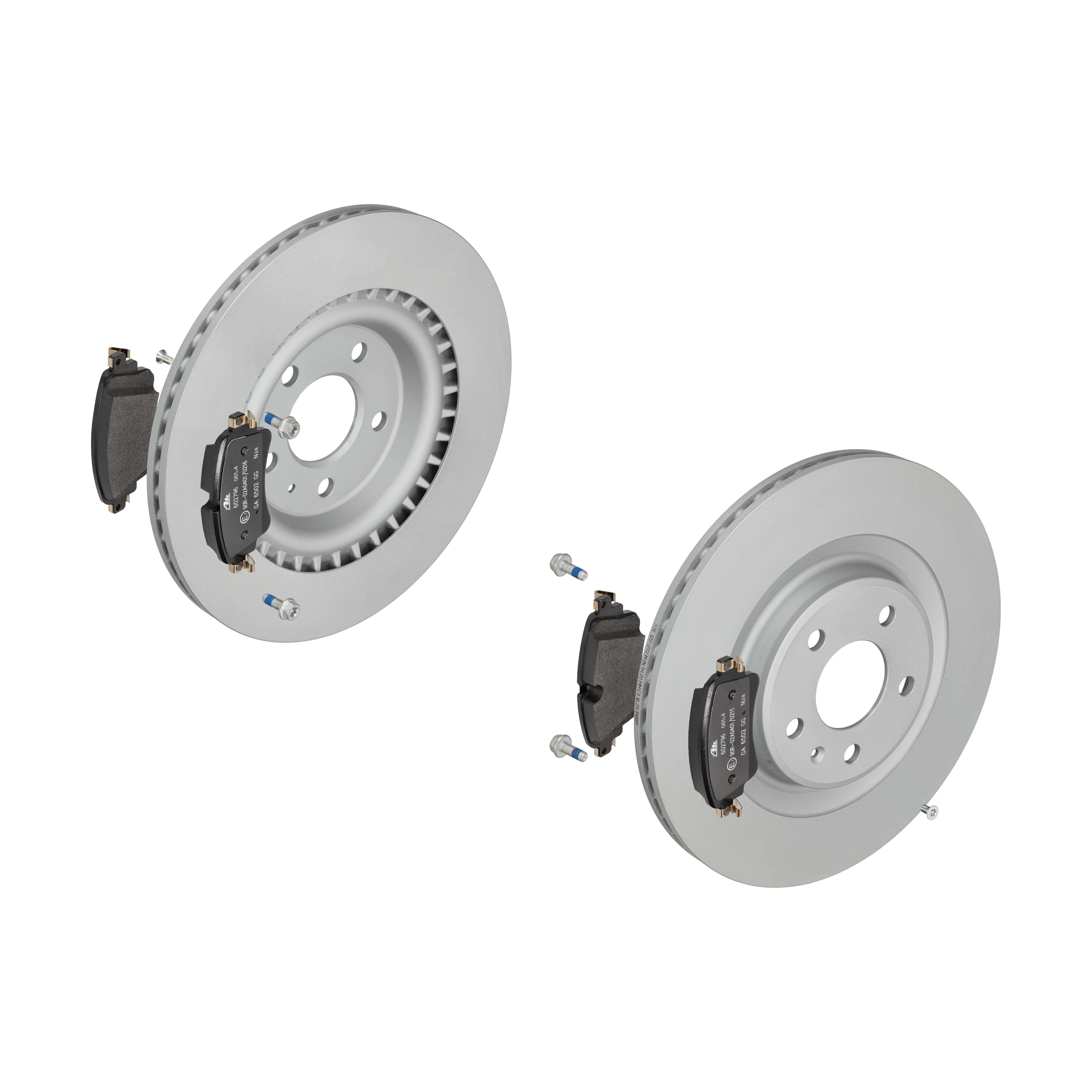 ATE Bremsensatz, Scheibenbremse ijzjsgl9b2 Hinterachse belüftet 330mm 21mm für VAG PORSCHE
