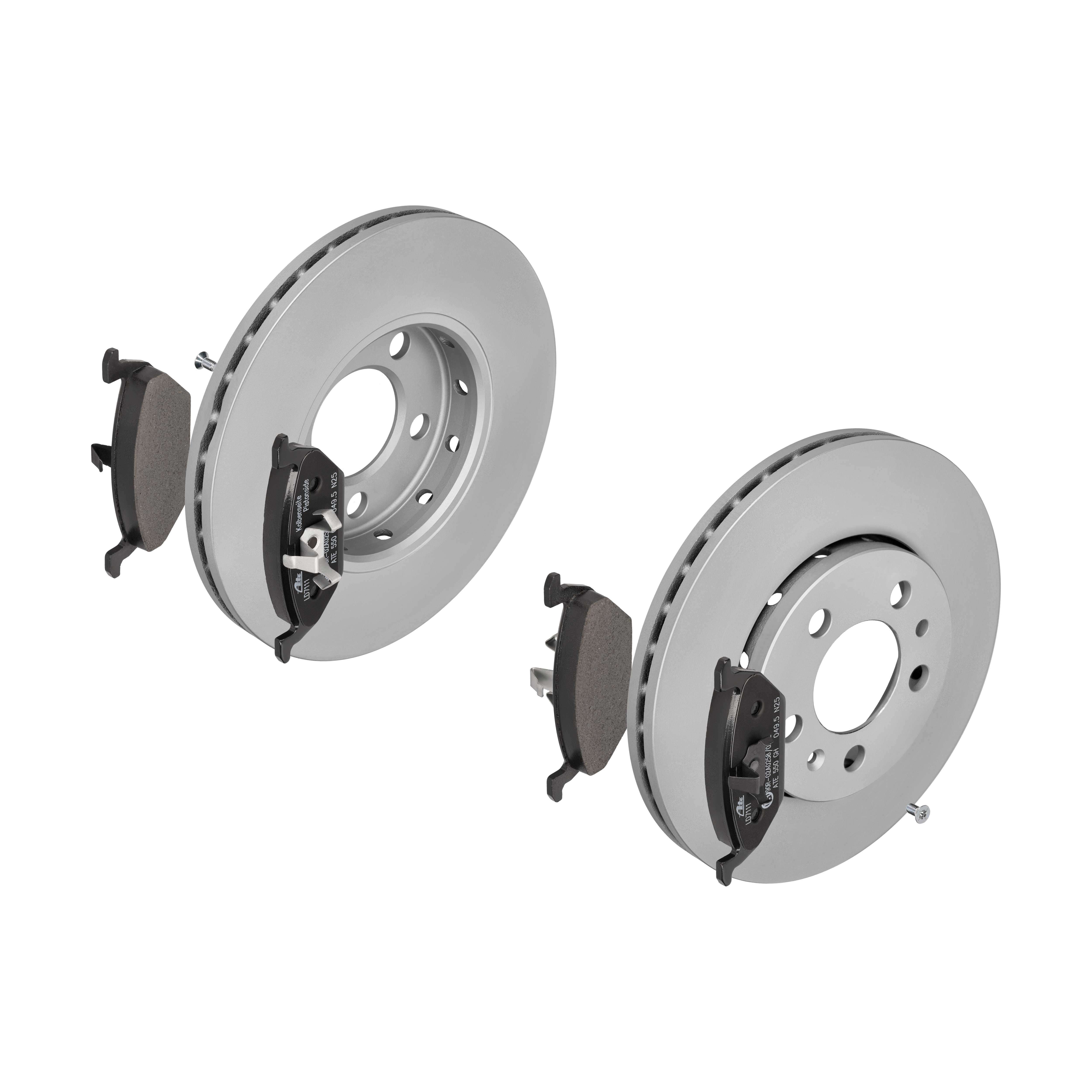 ATE Bremsensatz, Scheibenbremse ijzjsghaj2 Vorderachse belüftet 256mm 22mm für VAG SKODA SEAT