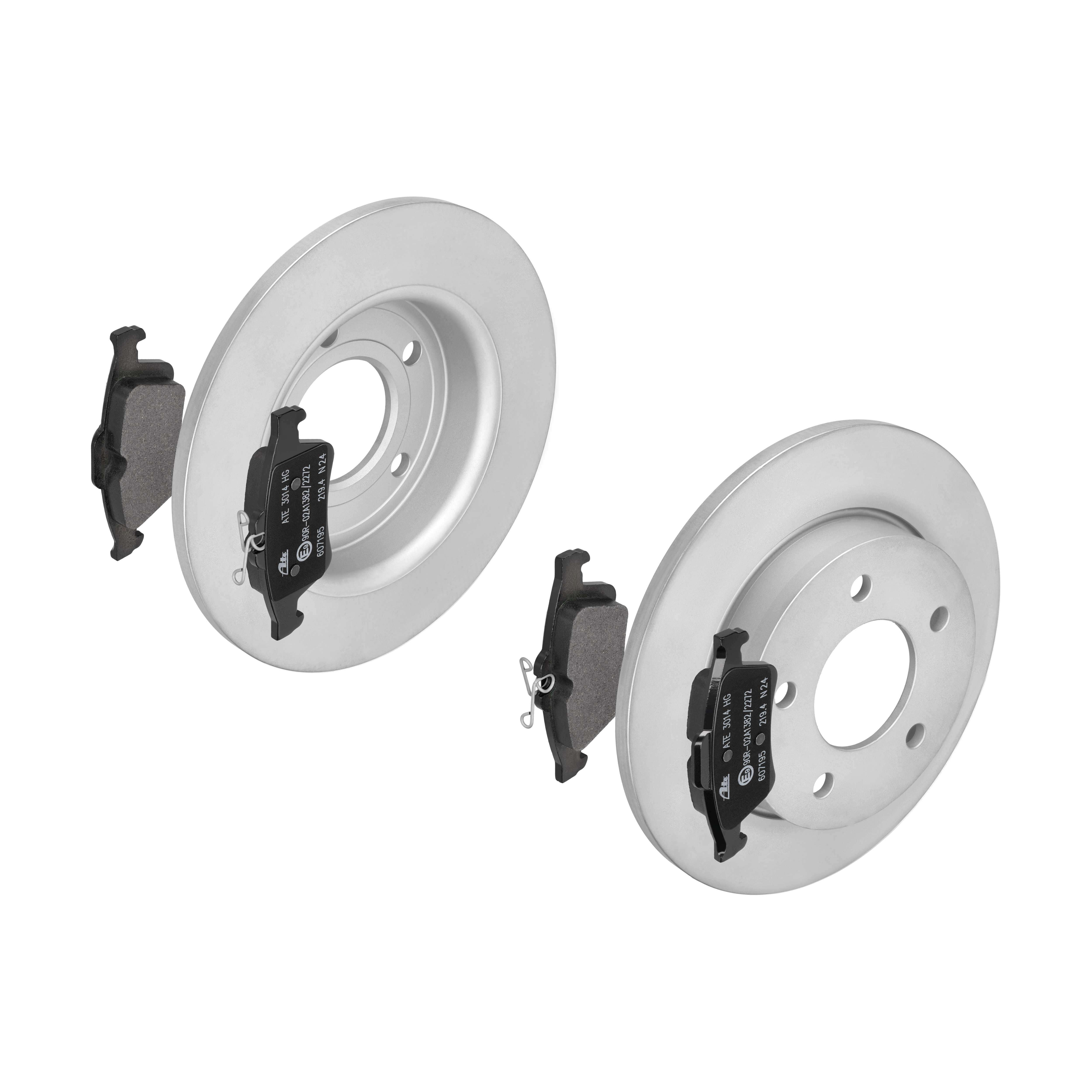 ATE Bremsensatz, Scheibenbremse ijzjsgkht2 Hinterachse Voll 265mm 11mm für FORD OPEL VAUXHALL VOLVO SAAB GENERAL MOTORS MAZDA