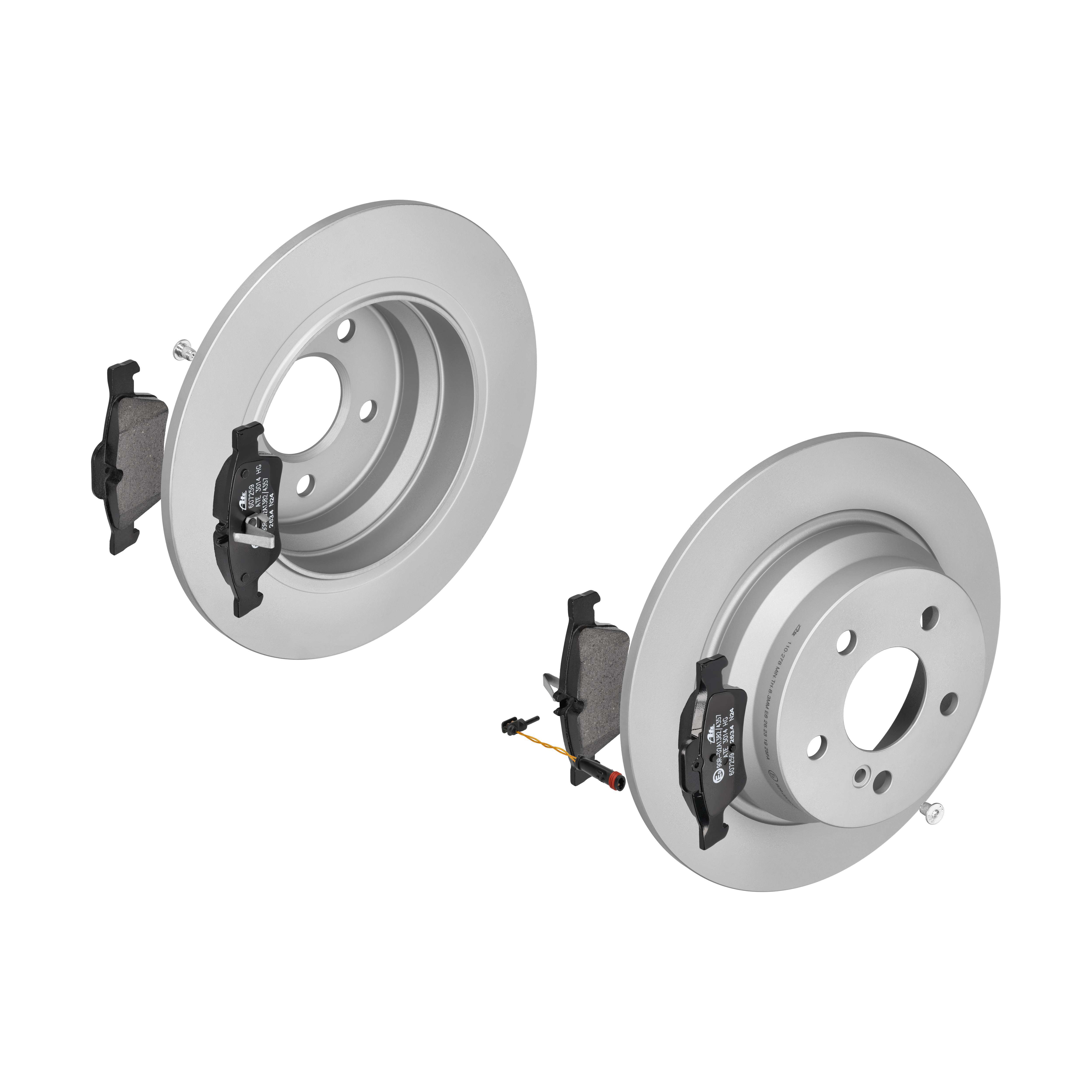 ATE Bremsensatz, Scheibenbremse ijf141eh37 Hinterachse Voll 300mm 10mm für MERCEDES-BENZ MAYBACH