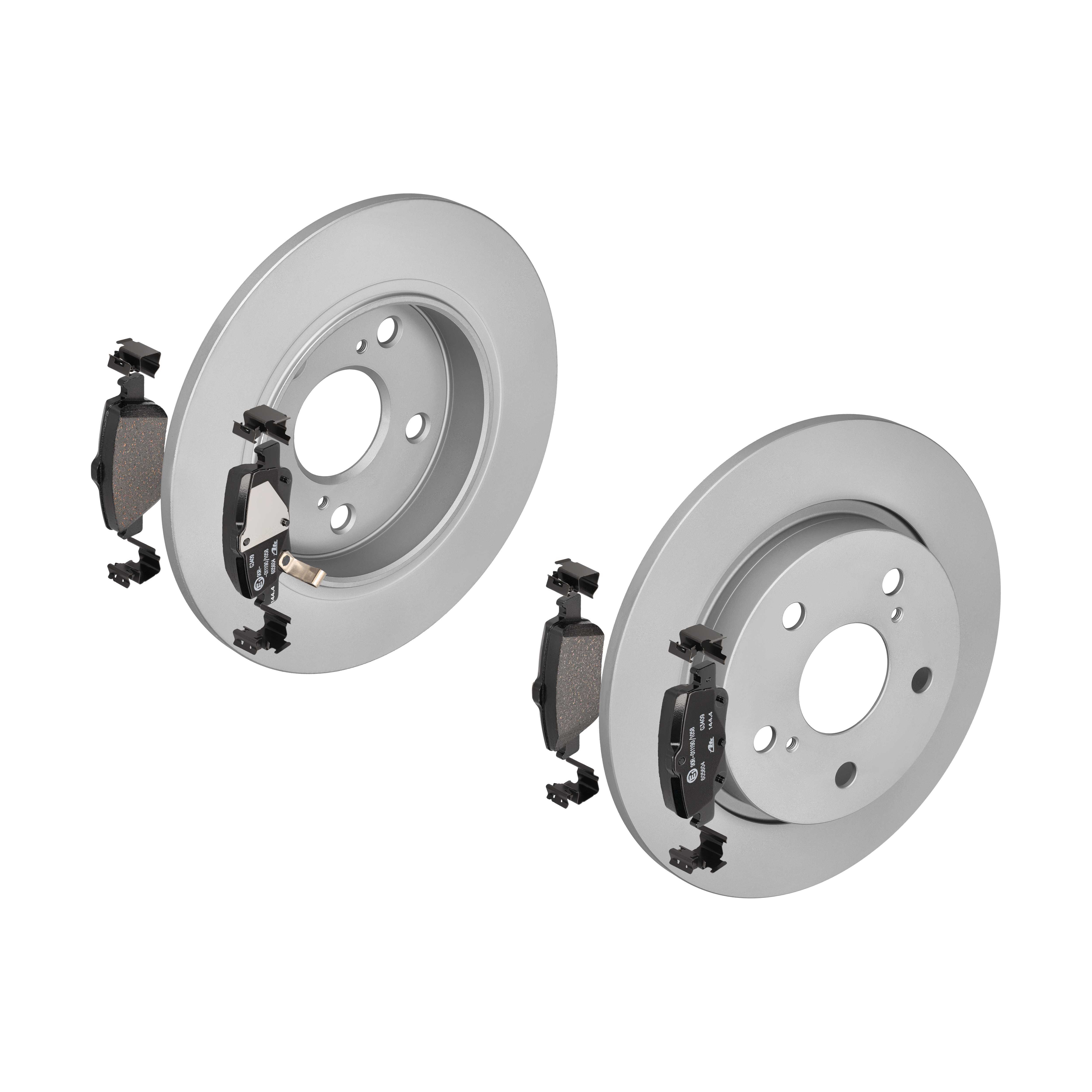 ATE Bremsensatz, Scheibenbremse ijf141hic4 Hinterachse Voll 270mm 9mm für TOYOTA