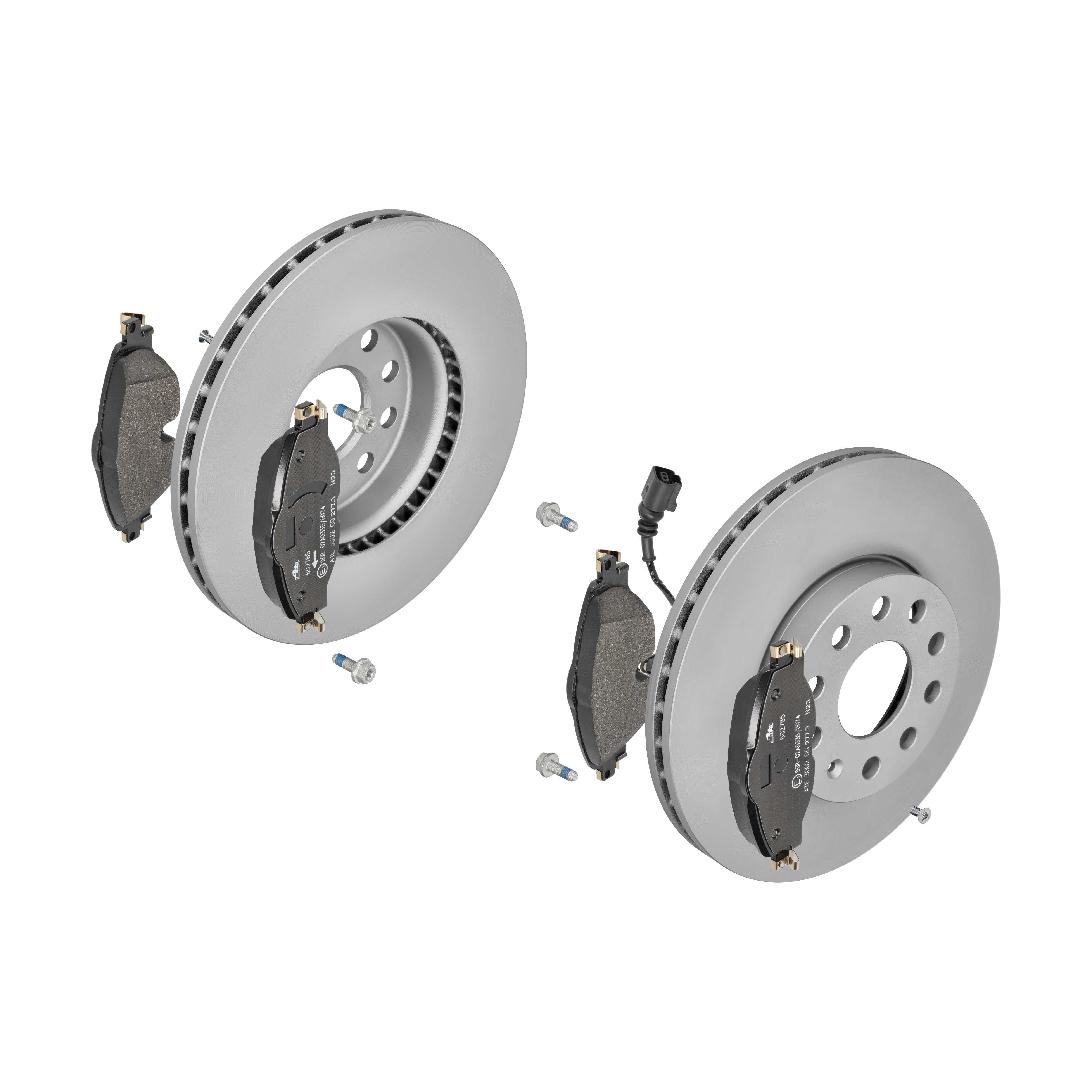 ATE Bremsensatz, Scheibenbremse ijf14152o8 Hinterachse belüftet 288mm 25mm für VAG SKODA SEAT