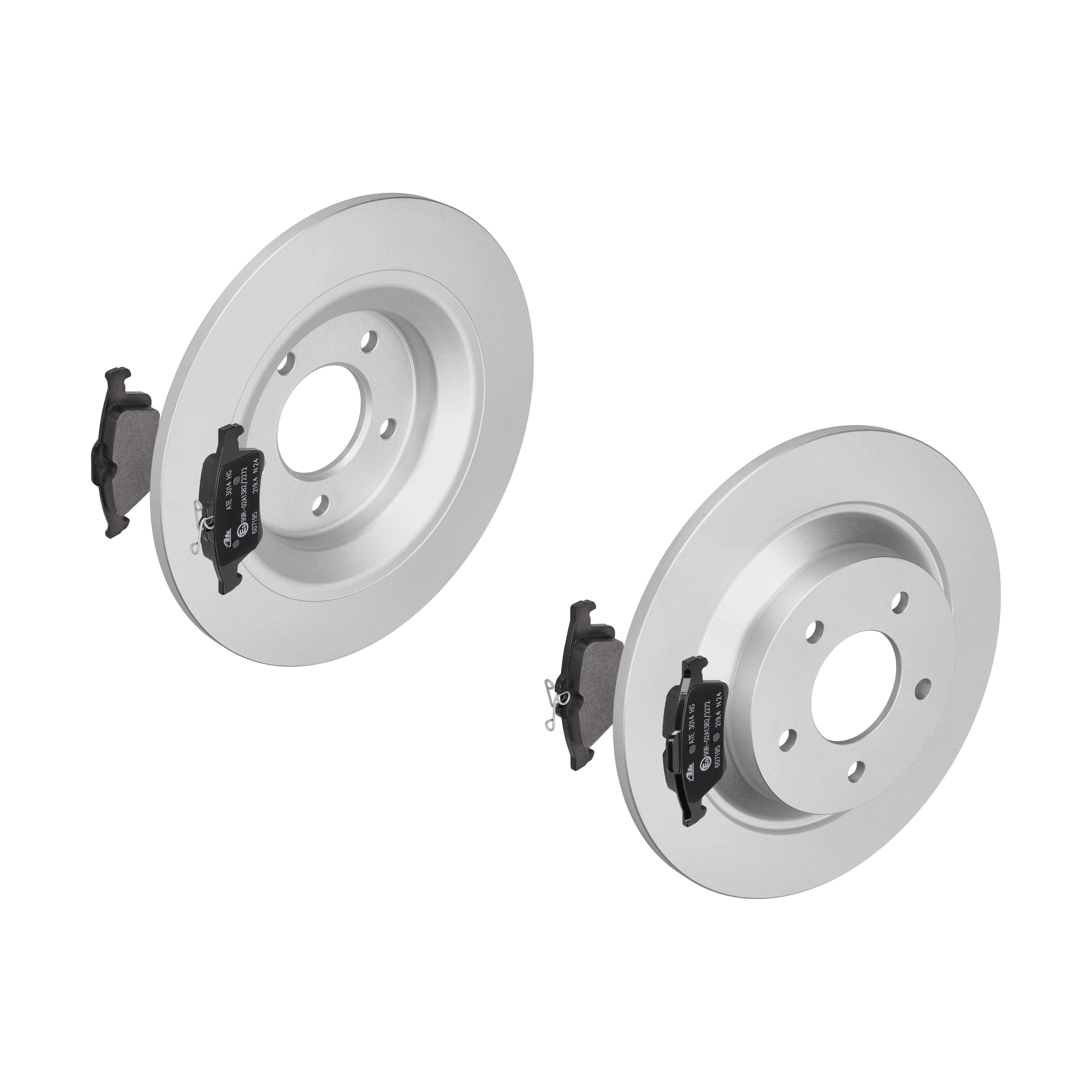 ATE Bremsensatz, Scheibenbremse ijf141gwp6 Hinterachse Voll 302mm 11mm für FORD OPEL VAUXHALL VOLVO SAAB GENERAL MOTORS MAZDA