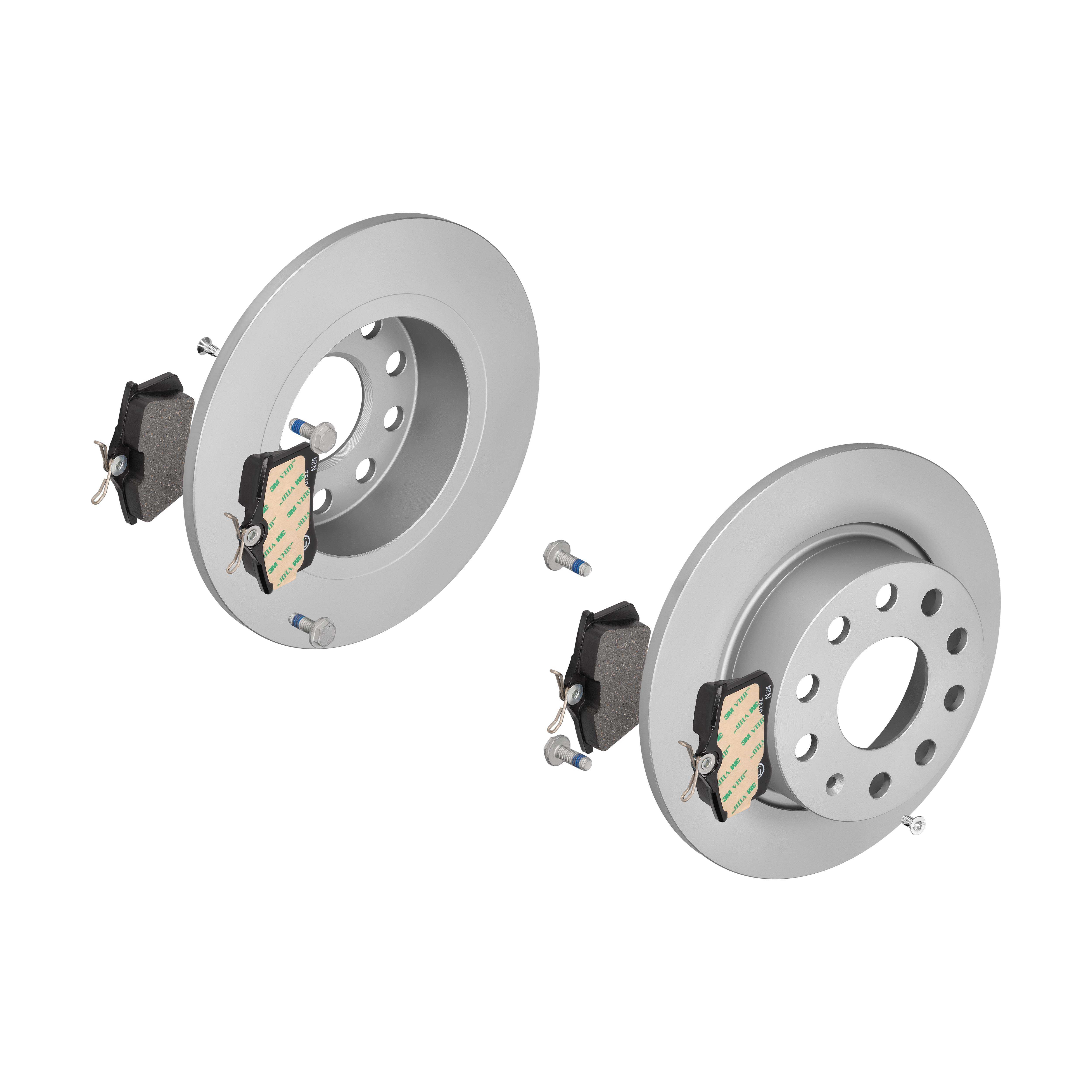 ATE Bremsensatz, Scheibenbremse ijf141hfj8 Hinterachse Voll 253mm 10mm für PEUGEOT CITROËN SEAT VAG SKODA