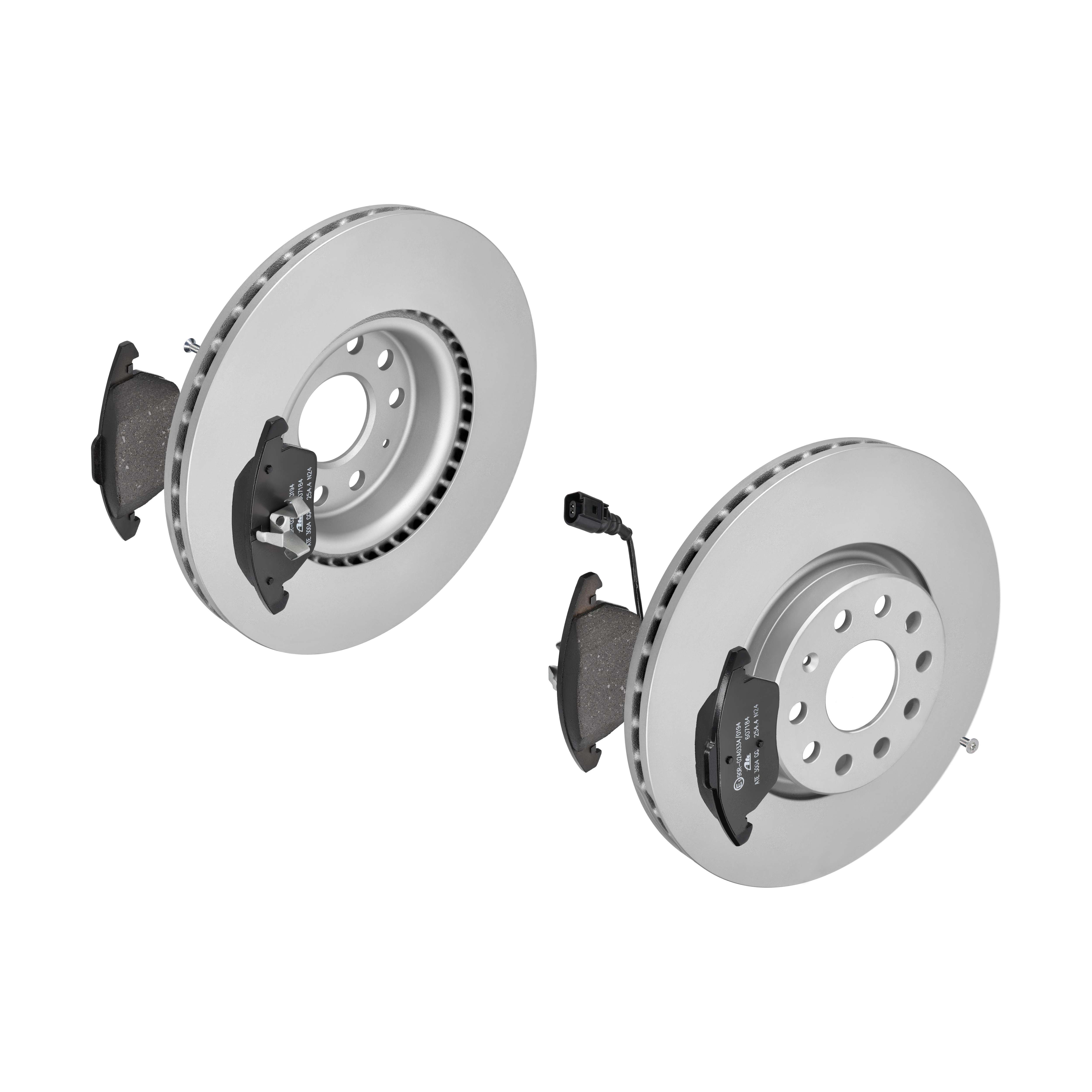 ATE Bremsensatz, Scheibenbremse ijf141cb95 Vorderachse belüftet 312mm 25mm für VAG SEAT SKODA