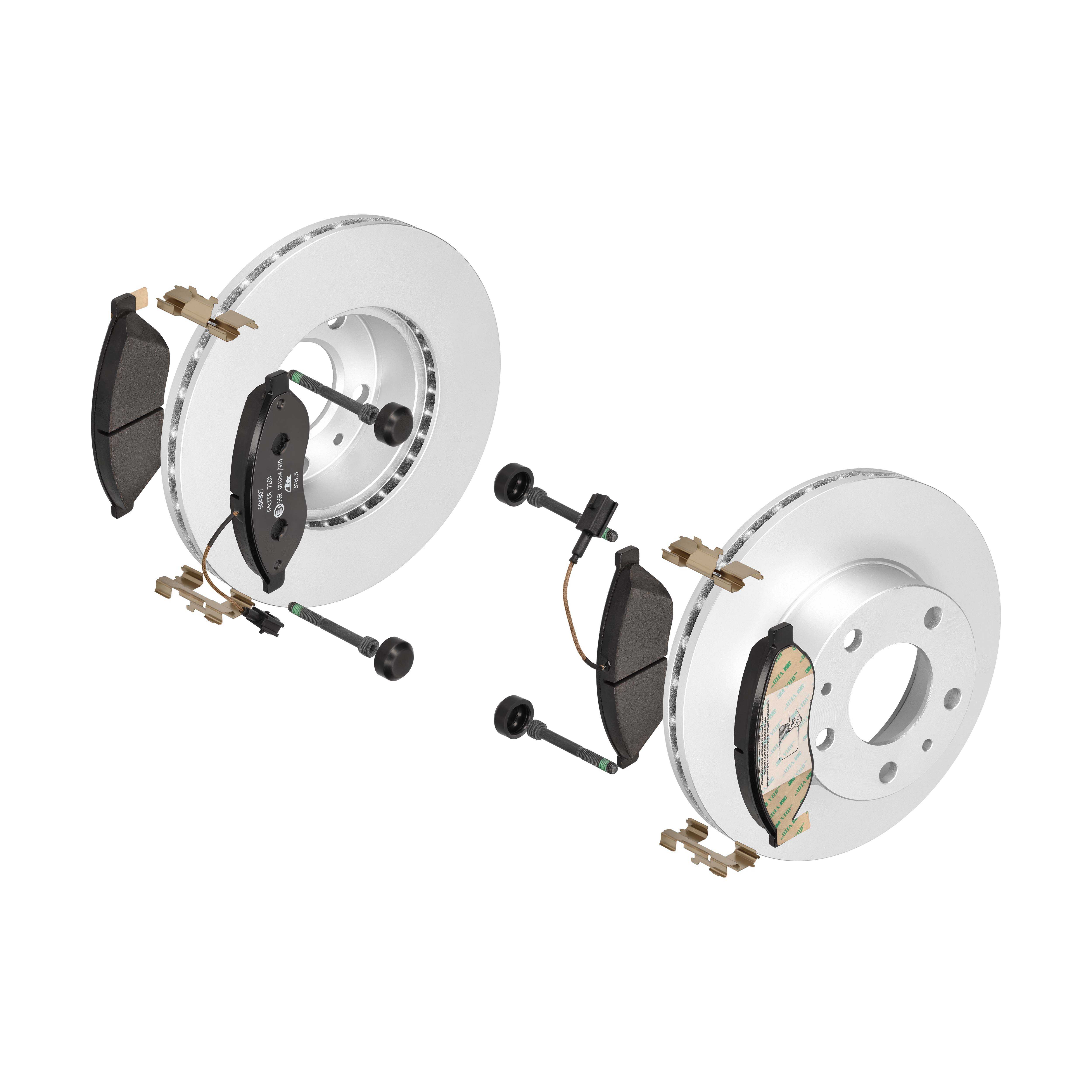ATE Bremsensatz, Scheibenbremse ijf14174o6 Vorderachse belüftet 280mm 24mm für PEUGEOT CITROËN FIAT