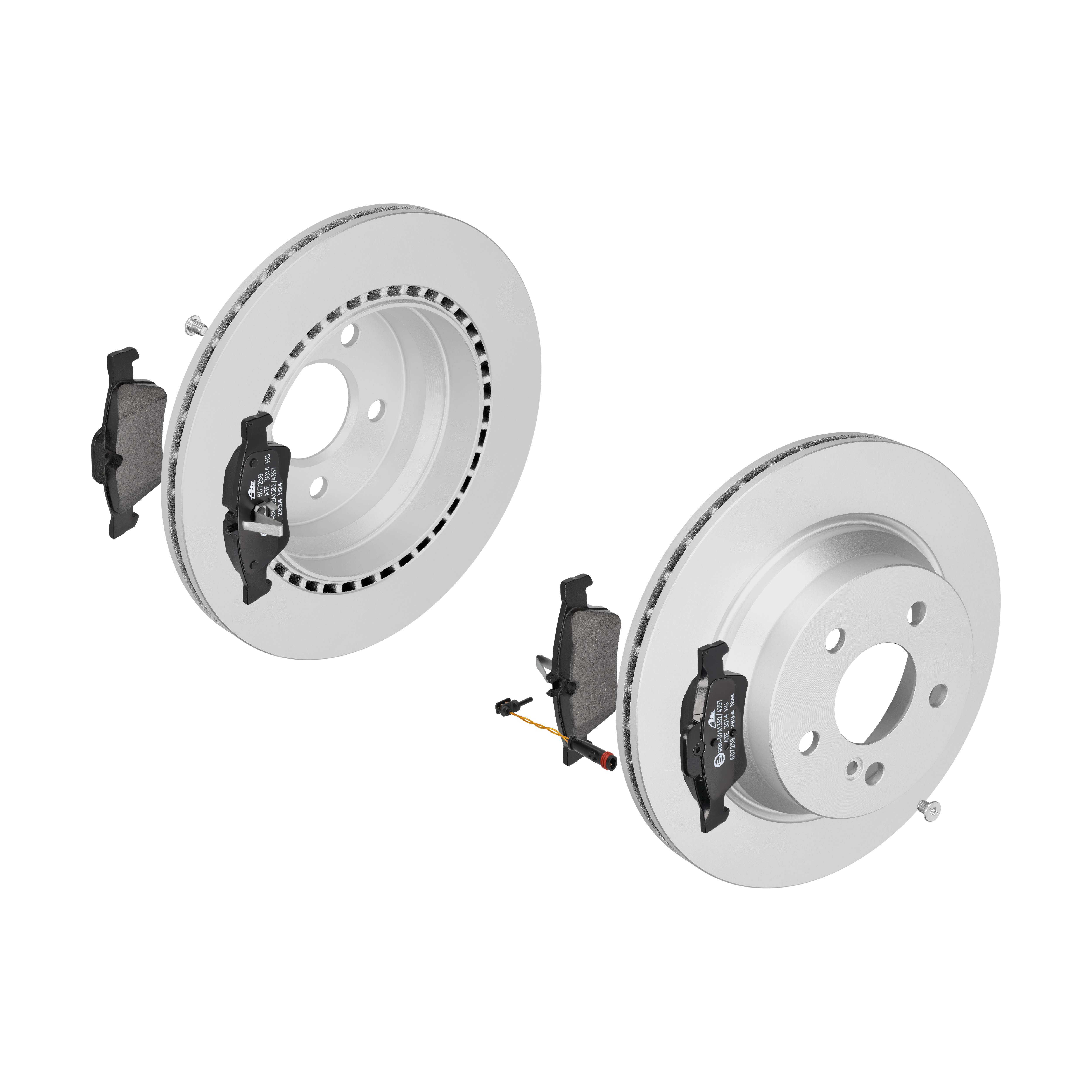 ATE Bremsensatz, Scheibenbremse ijf141eda7 Hinterachse belüftet 300mm 22mm für MERCEDES-BENZ MAYBACH