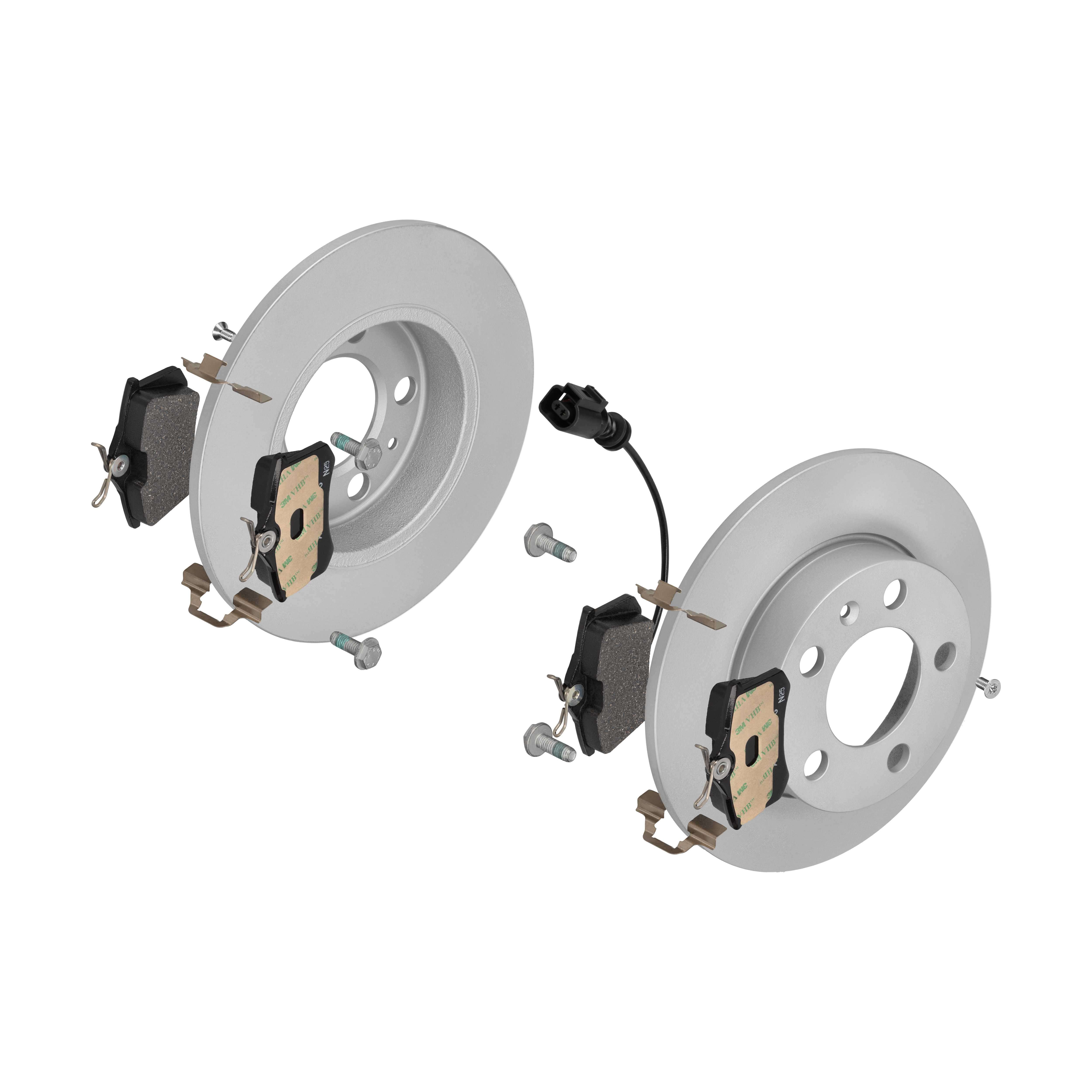 ATE Bremsensatz, Scheibenbremse ijf141fd17 Hinterachse Voll 230mm 9mm für SKODA VAG SEAT