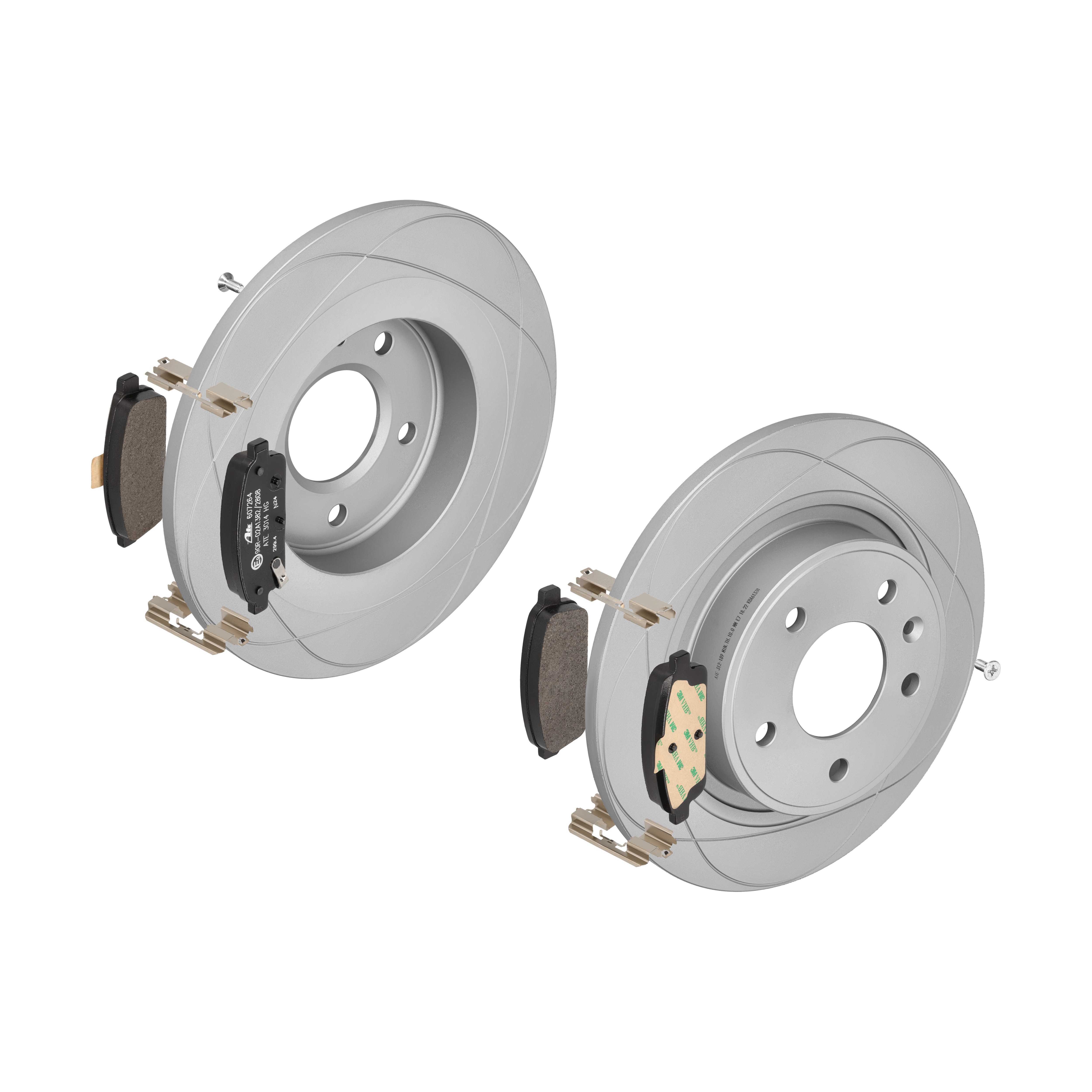 ATE Bremsensatz, Scheibenbremse ijzjsglp52 Hinterachse Voll 292mm 12mm für VAUXHALL OPEL CHEVROLET