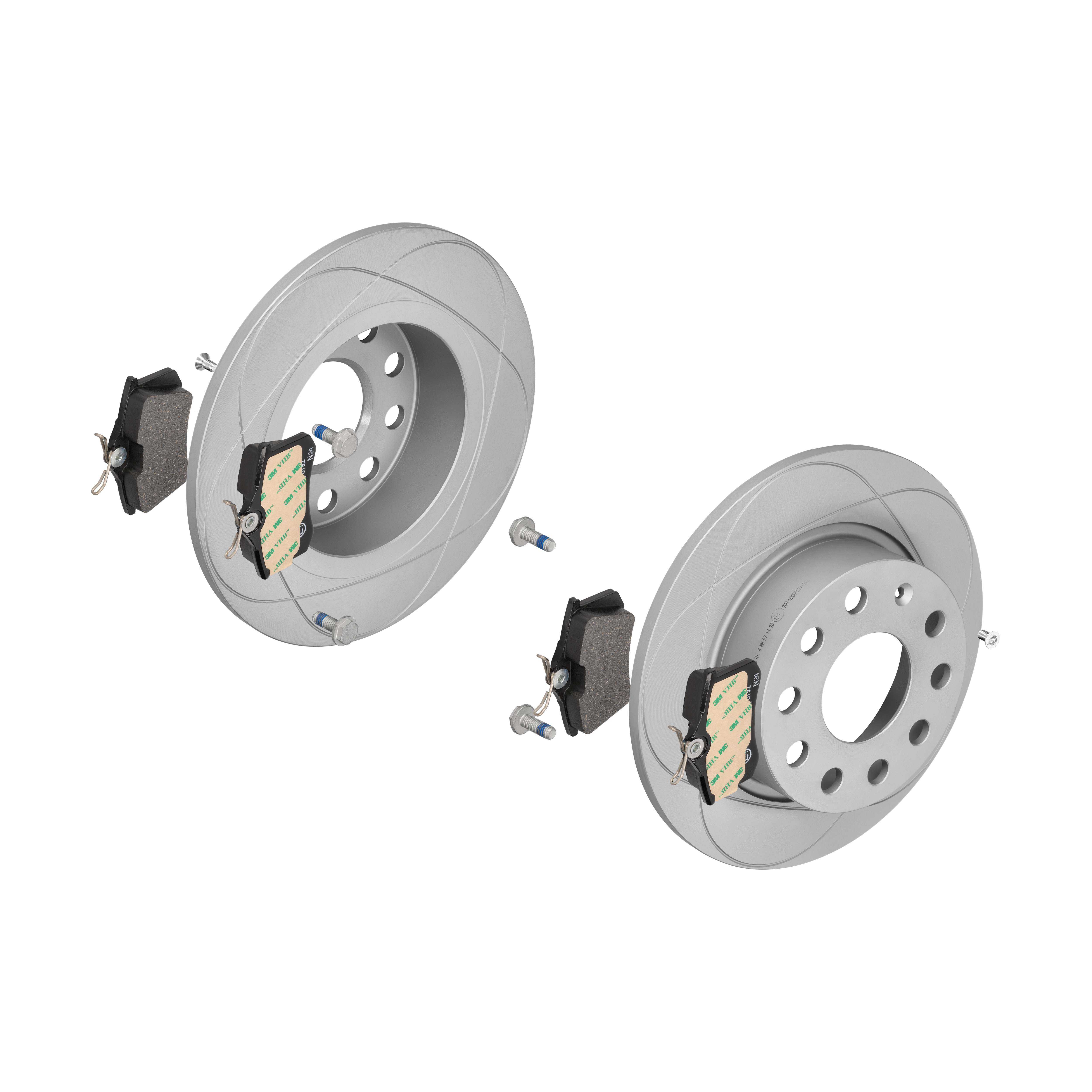 ATE Bremsensatz, Scheibenbremse ijzjsglo56 Hinterachse Voll 253mm 10mm für PEUGEOT CITROËN VAG SEAT SKODA
