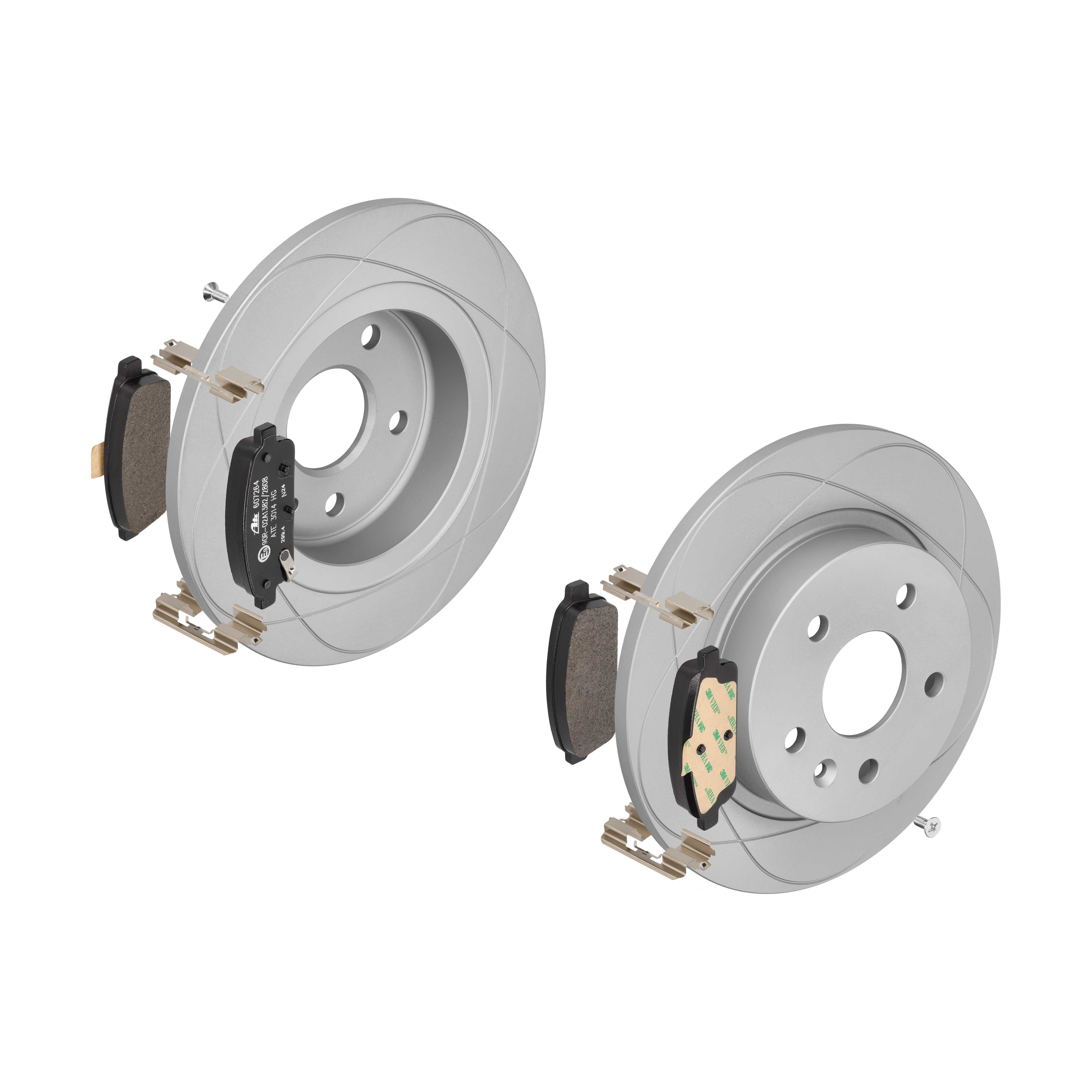 ATE Bremsensatz, Scheibenbremse ijzjsgl2h6 Hinterachse Voll 268mm 12mm für VAUXHALL OPEL CHEVROLET