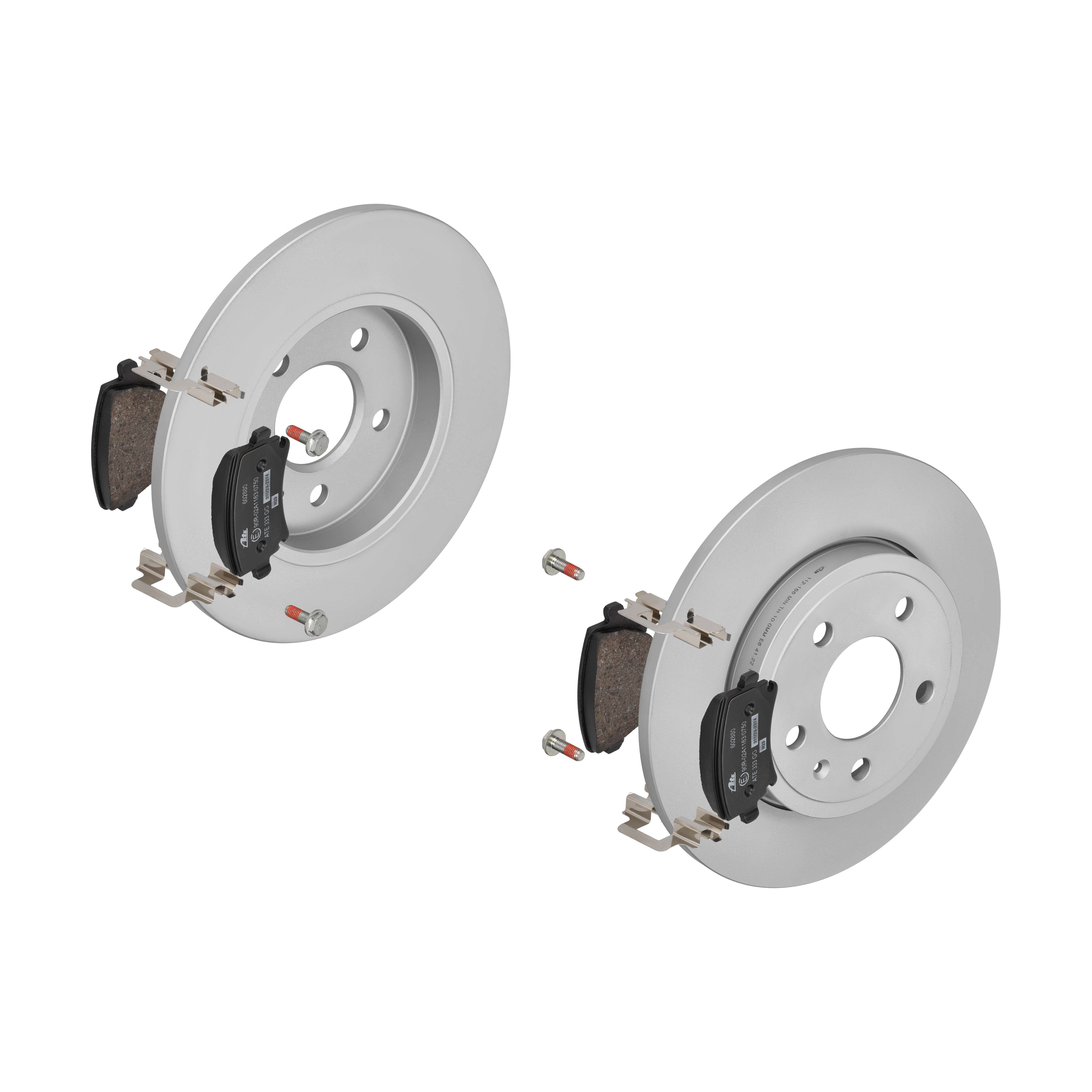 ATE Bremsensatz, Scheibenbremse ijf141gnb0 Hinterachse Voll 288mm 12mm für SEAT VAG SKODA