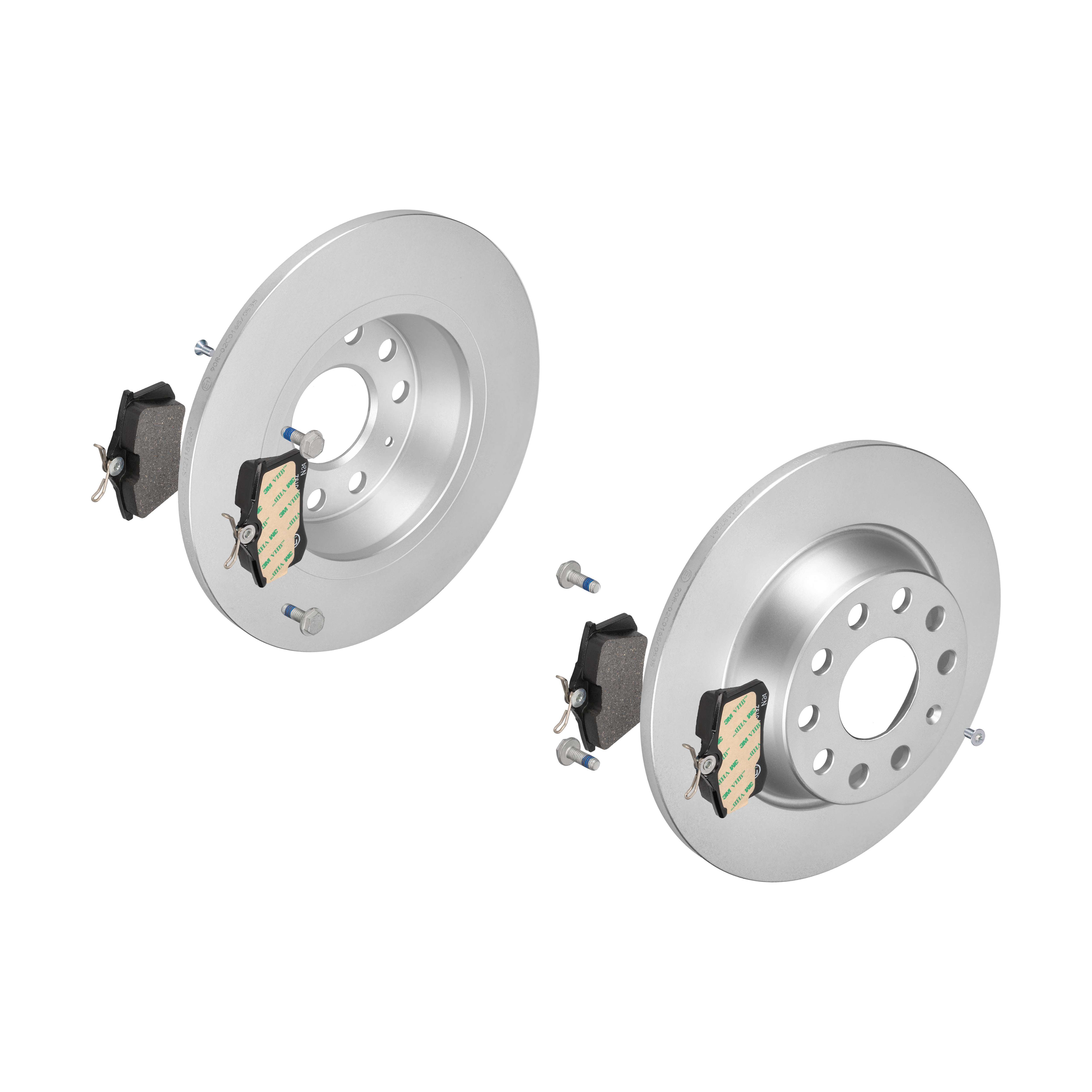 ATE Bremsensatz, Scheibenbremse ijf141hil0 Hinterachse Voll 282mm 12mm für PEUGEOT CITROËN SEAT SKODA VAG