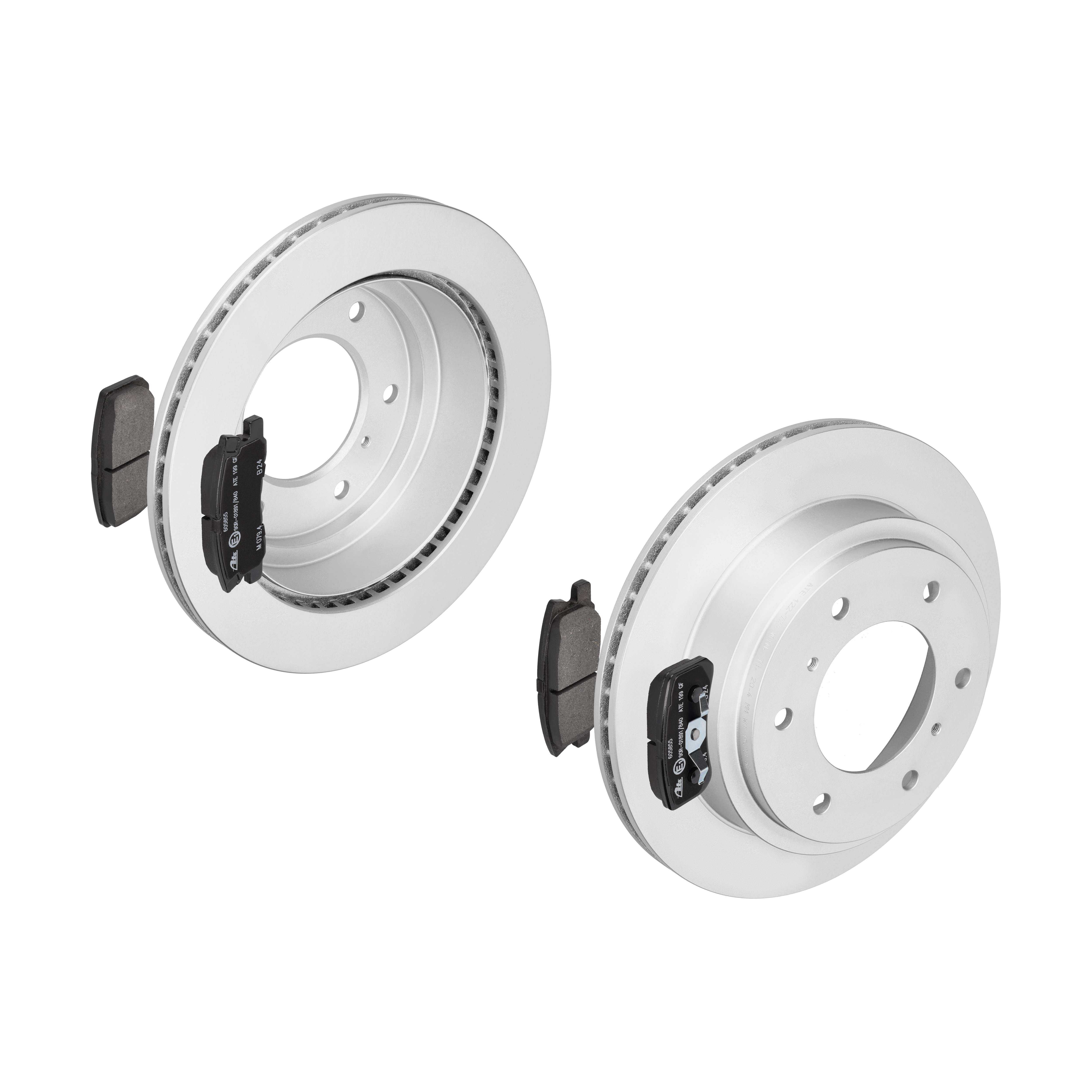 ATE Bremsensatz, Scheibenbremse ijf141hgb6 Hinterachse belüftet 300mm 22mm für PEUGEOT CITROËN CHRYSLER MITSUBISHI FIAT