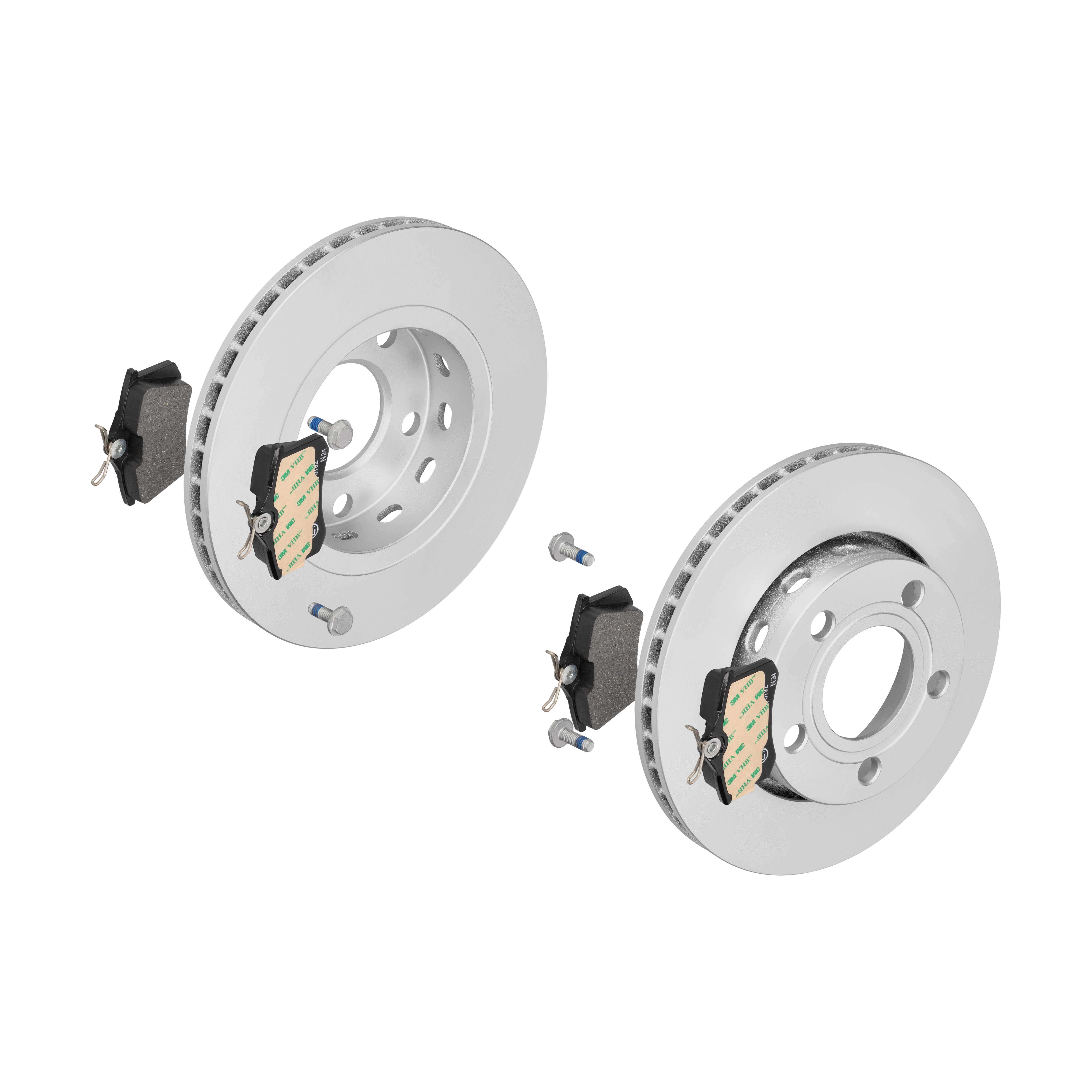 ATE Bremsensatz, Scheibenbremse ijf141fcq1 Hinterachse belüftet 256mm 22mm für PEUGEOT CITROËN VAG SEAT SKODA