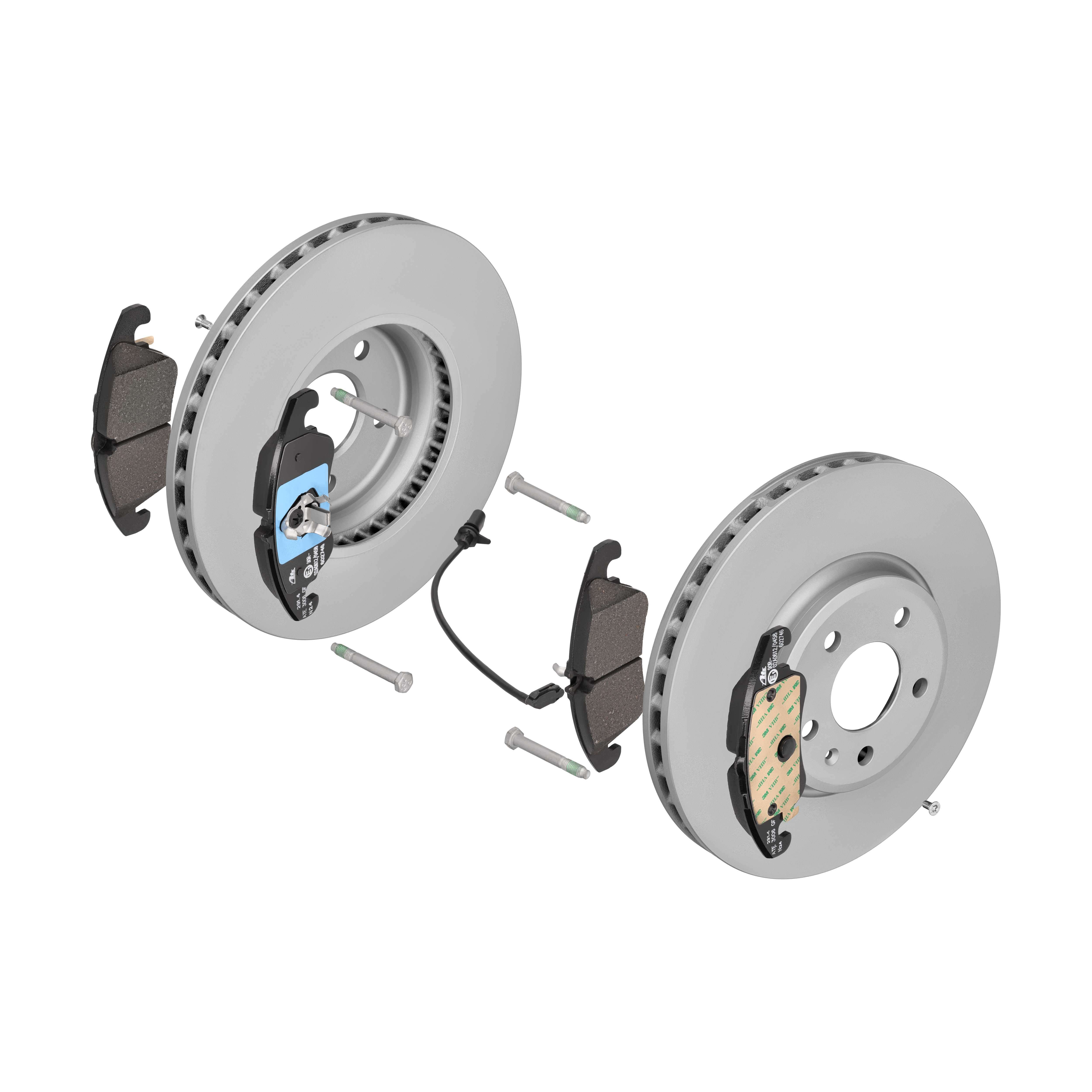 ATE Bremsensatz, Scheibenbremse ijf141d7l3 Vorderachse belüftet 320mm 30mm für VAG