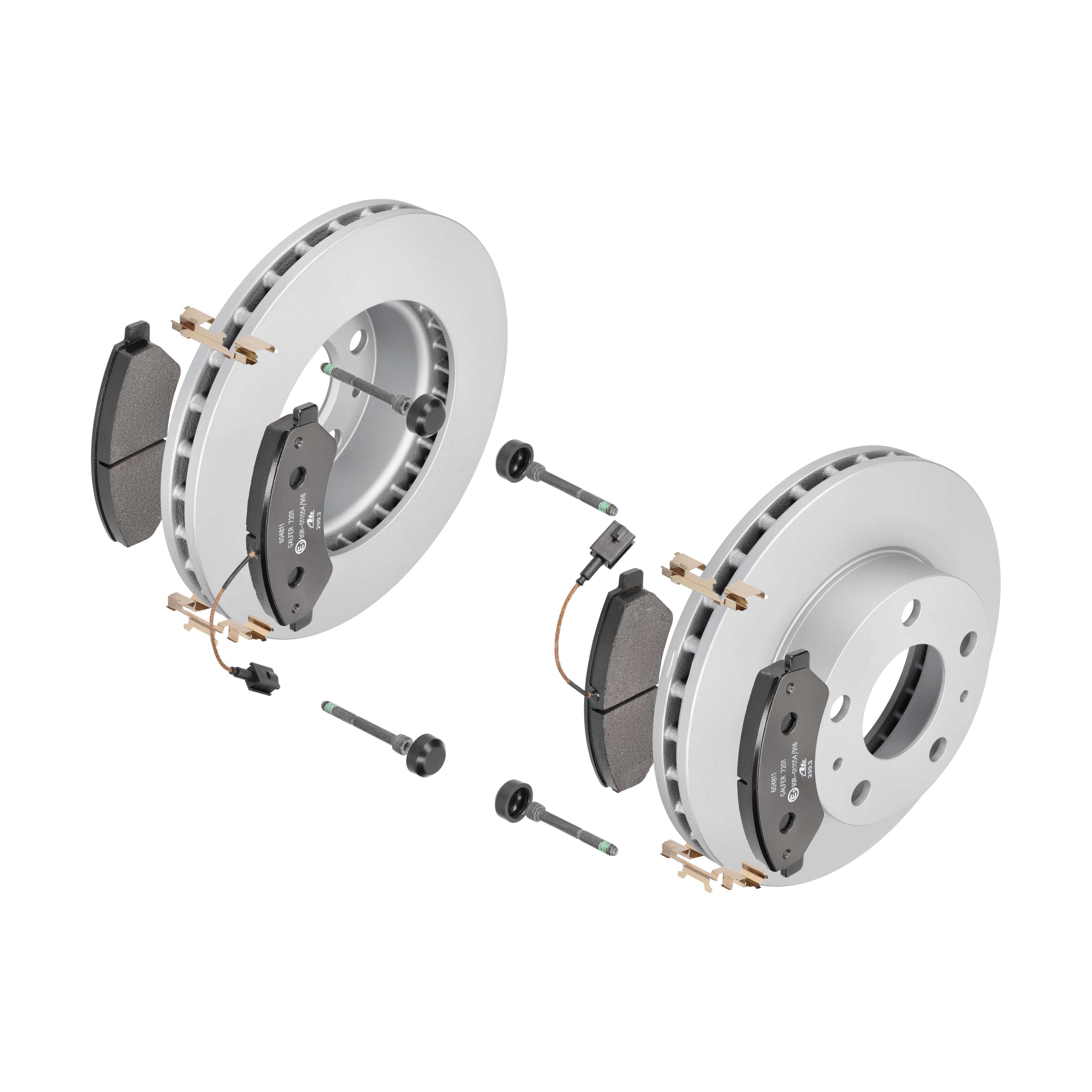 ATE Bremsensatz, Scheibenbremse ijf14179h6 Vorderachse belüftet 300mm 32mm für PEUGEOT CITROËN FIAT