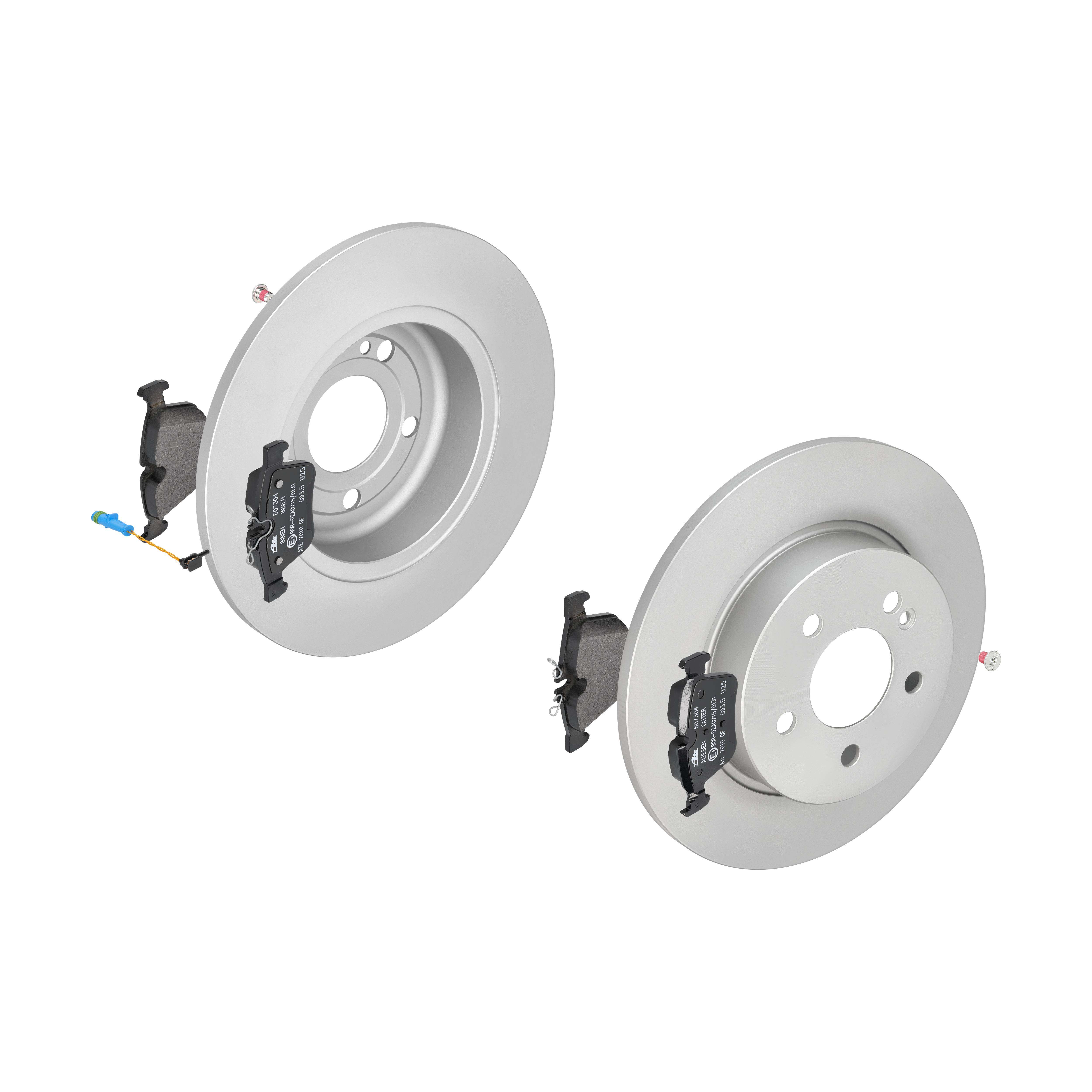 ATE Bremsensatz, Scheibenbremse ijzjsglqn6 Hinterachse Voll 300mm 12mm für MERCEDES-BENZ