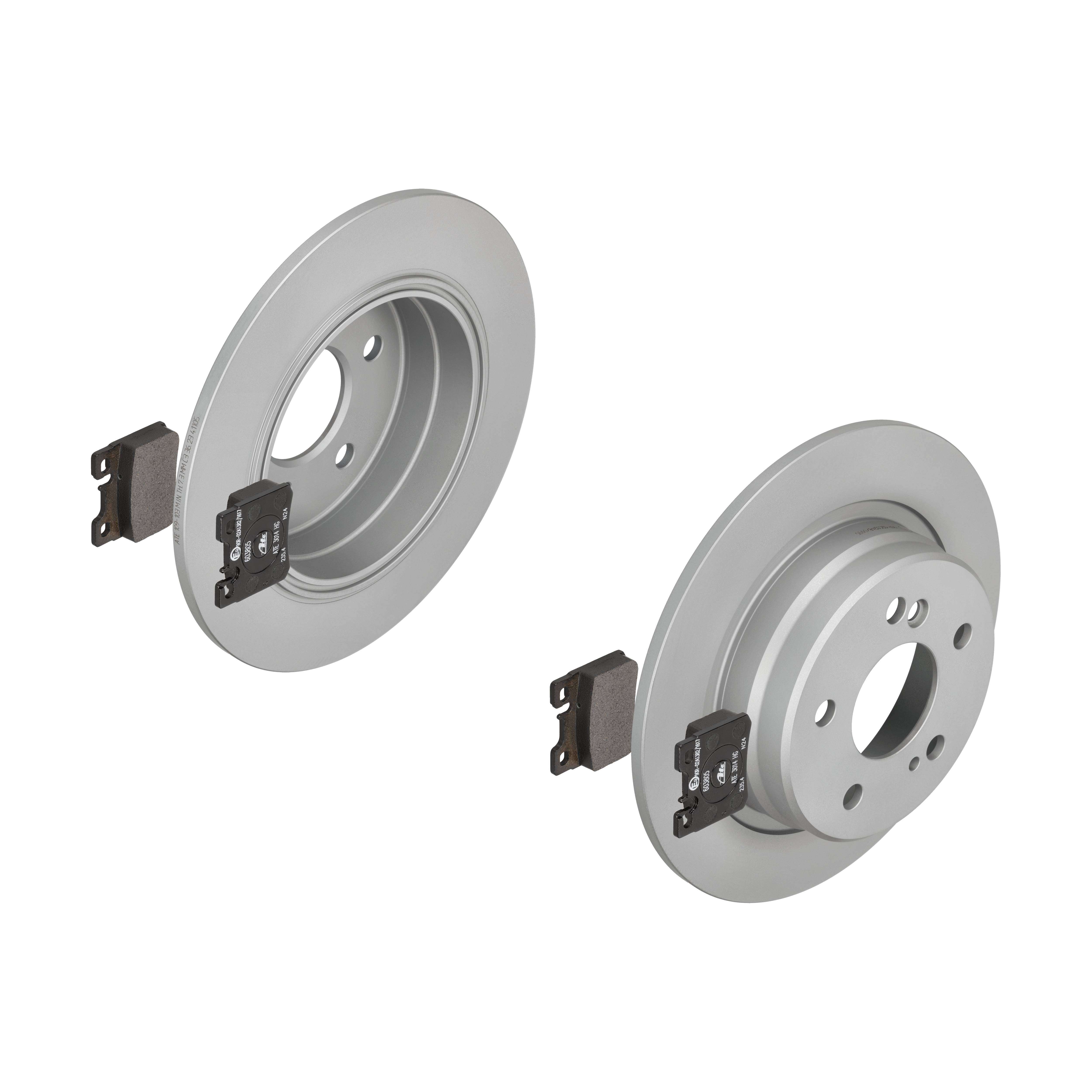 ATE Bremsensatz, Scheibenbremse ik3ebyndh1 Hinterachse Voll 278mm 9mm für MERCEDES-BENZ