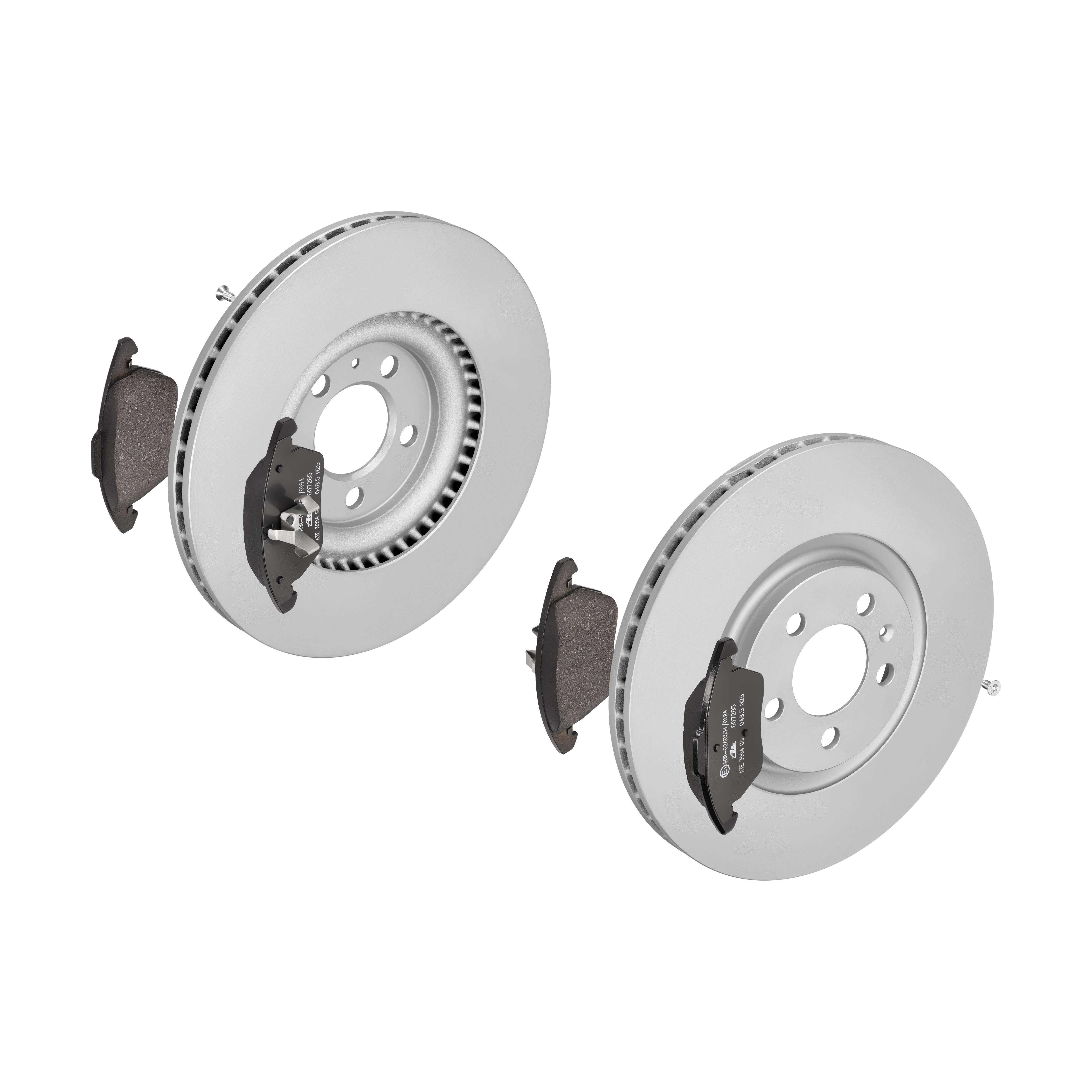 ATE Bremsensatz, Scheibenbremse ijf141a6h7 Vorderachse belüftet 310mm 25mm für VAG SKODA SEAT