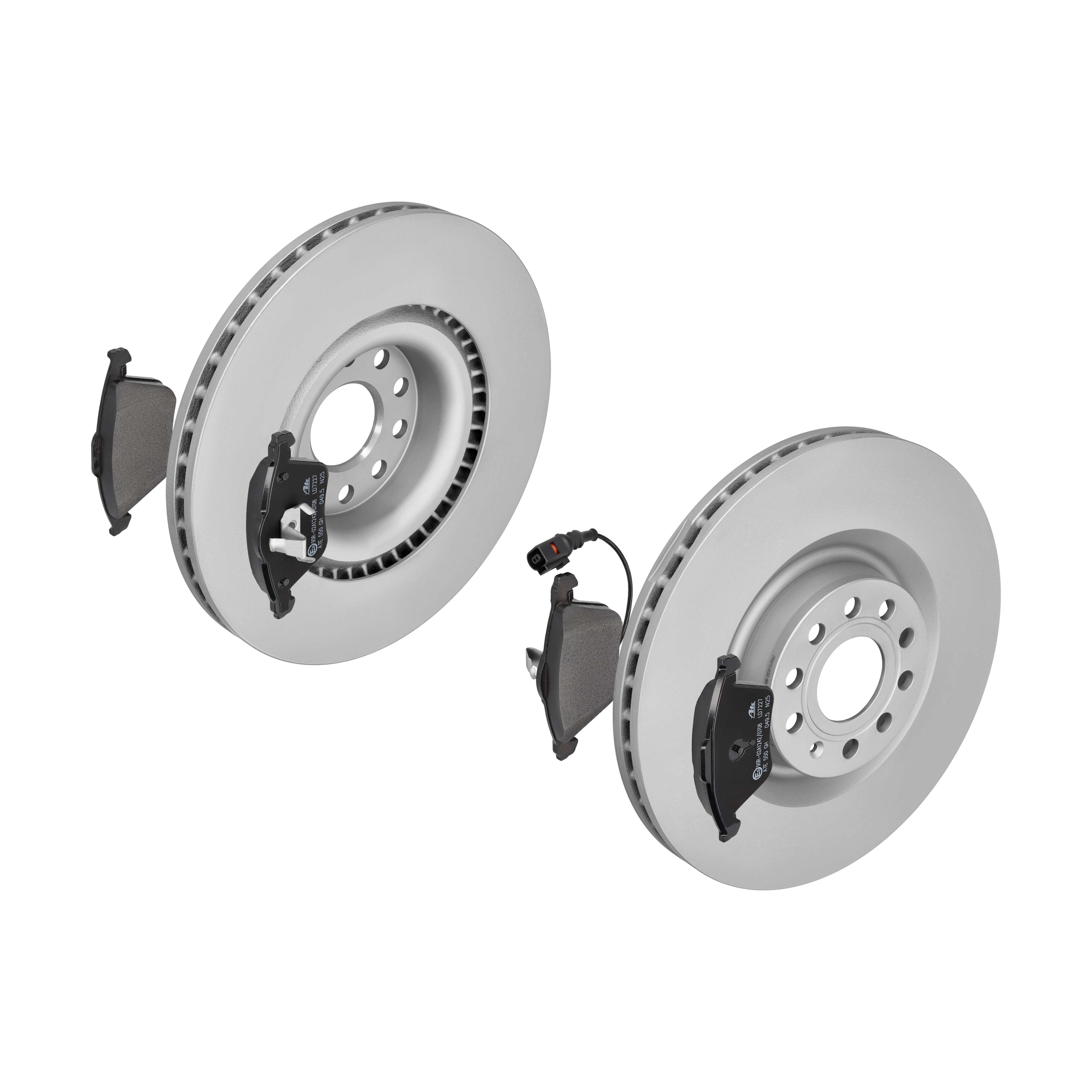 ATE Bremsensatz, Scheibenbremse ijzjsgijr0 Vorderachse belüftet 345mm 30mm für SKODA VAG