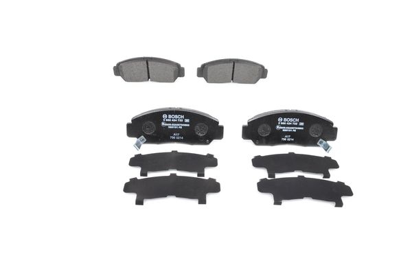 BOSCH Bremsensatz, Scheibenbremse ijf140v8w4 Vorderachse belüftet 282mm 23mm für HONDA