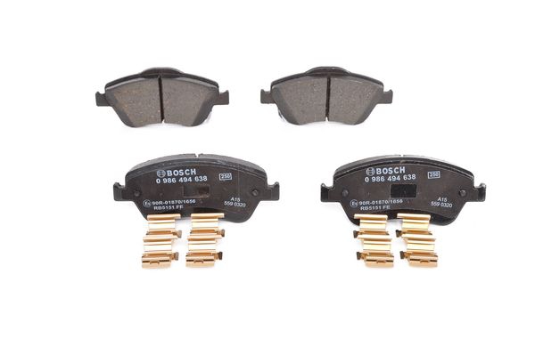 BOSCH Bremsensatz, Scheibenbremse ijf140vey8 Vorderachse belüftet 275mm 22mm für TOYOTA