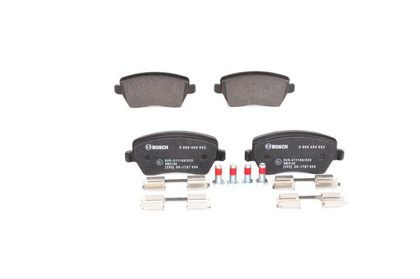 BOSCH Bremsensatz, Scheibenbremse ijf140w2q6 Vorderachse belüftet 258mm 22mm für DACIA RENAULT SMART NISSAN MERCEDES-BENZ