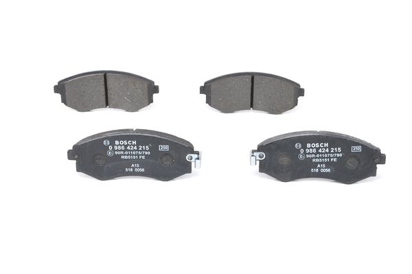 BOSCH Bremsensatz, Scheibenbremse ijf140xtg2 Vorderachse Innenbelüftet 257mm 24mm für HYUNDAI SSANGYONG KIA DAEWOO NISSAN