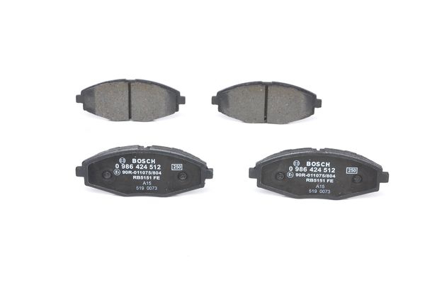 BOSCH Bremsensatz, Scheibenbremse ijf140z776 Vorderachse Voll 236mm 12mm für DAEWOO SAAB OPEL CHEVROLET