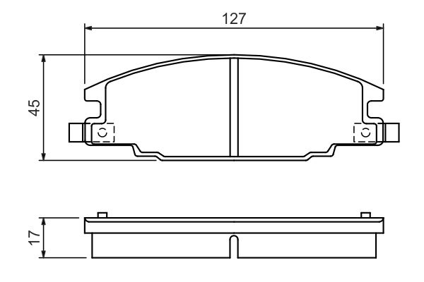 BOSCH Bremsensatz, Scheibenbremse ijf14102j2 Vorderachse Innenbelüftet 257mm 22mm für OPEL CHEVROLET HOLDEN ISUZU