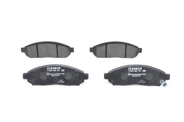 BOSCH Bremsensatz, Scheibenbremse ijf1410e46 Vorderachse belüftet 283mm 28mm für NISSAN INFINITI