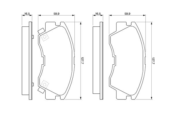 BOSCH Bremsensatz, Scheibenbremse ijf1410sq6 Vorderachse belüftet 277mm 22mm für MITSUBISHI HYUNDAI