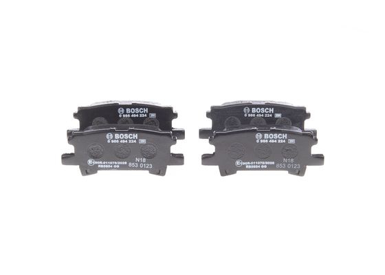 BOSCH Bremsensatz, Scheibenbremse ijf1411v84 Hinterachse Voll 288mm 10mm für LEXUS TOYOTA